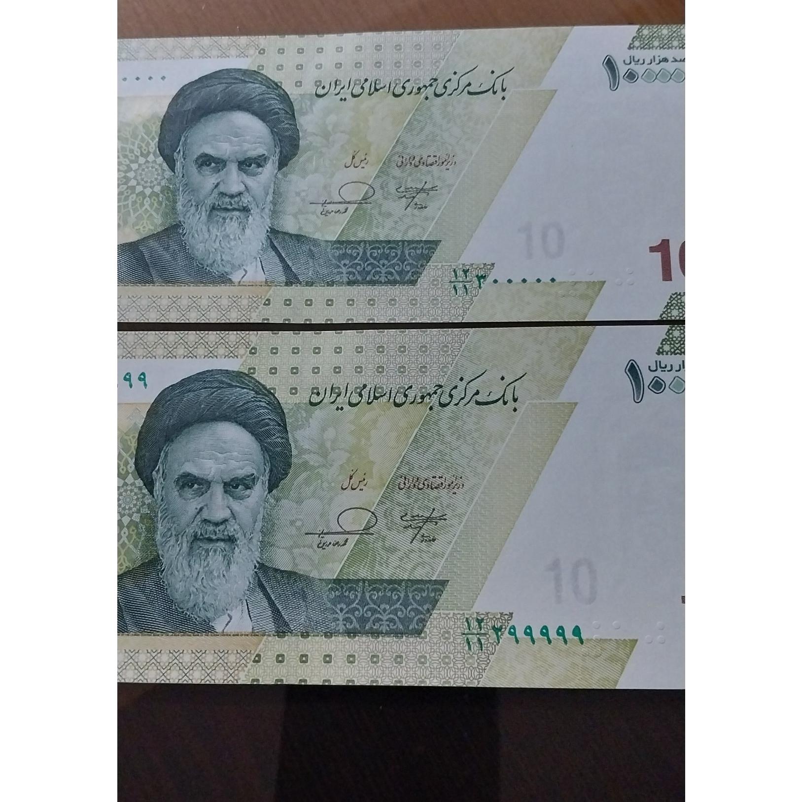 جفت اسکناس 10هزاری راسته و نیمه روند تهرانی
