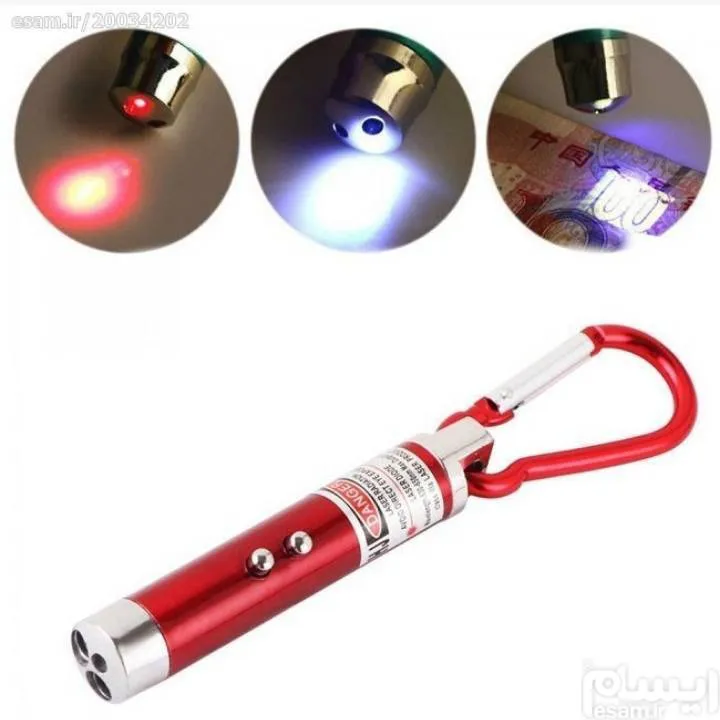 چراغ قوه لیزری 4کاره