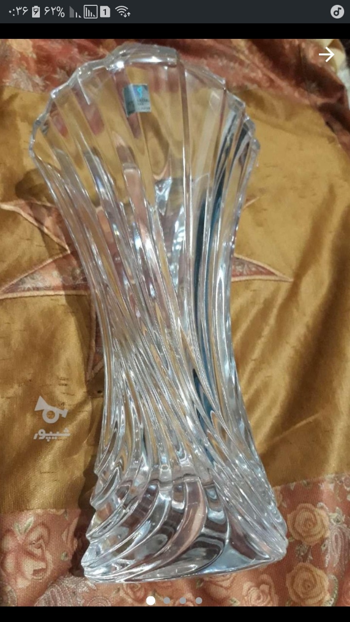 گلدان کریستال اصل ژاپن