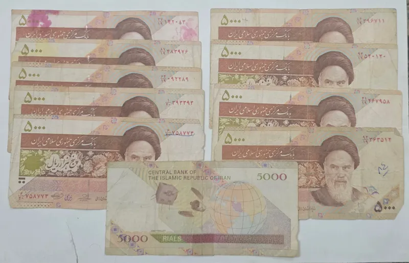 10 اسکناس 500 تومانی ماهواره کارکرده