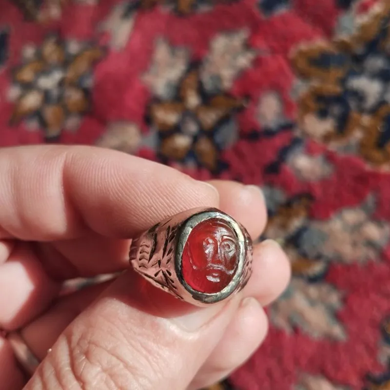 انگشتر برنج حکاکی