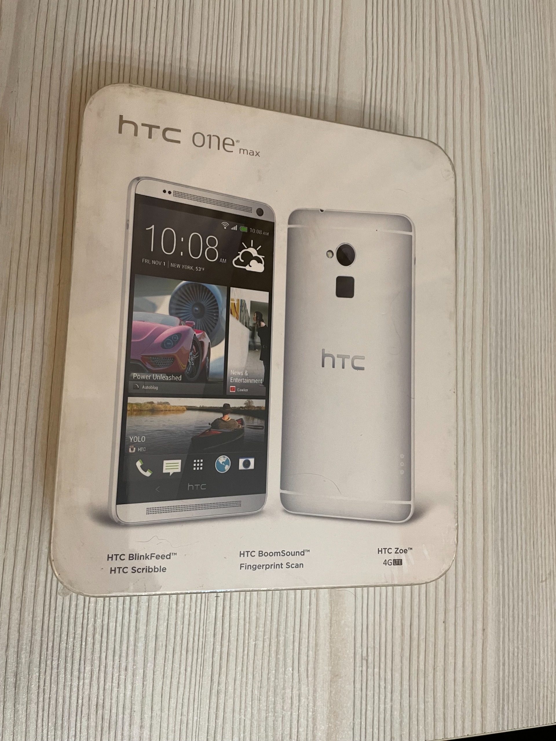 گوشی HTC One Max آکبند 32 گیگ نقره ای