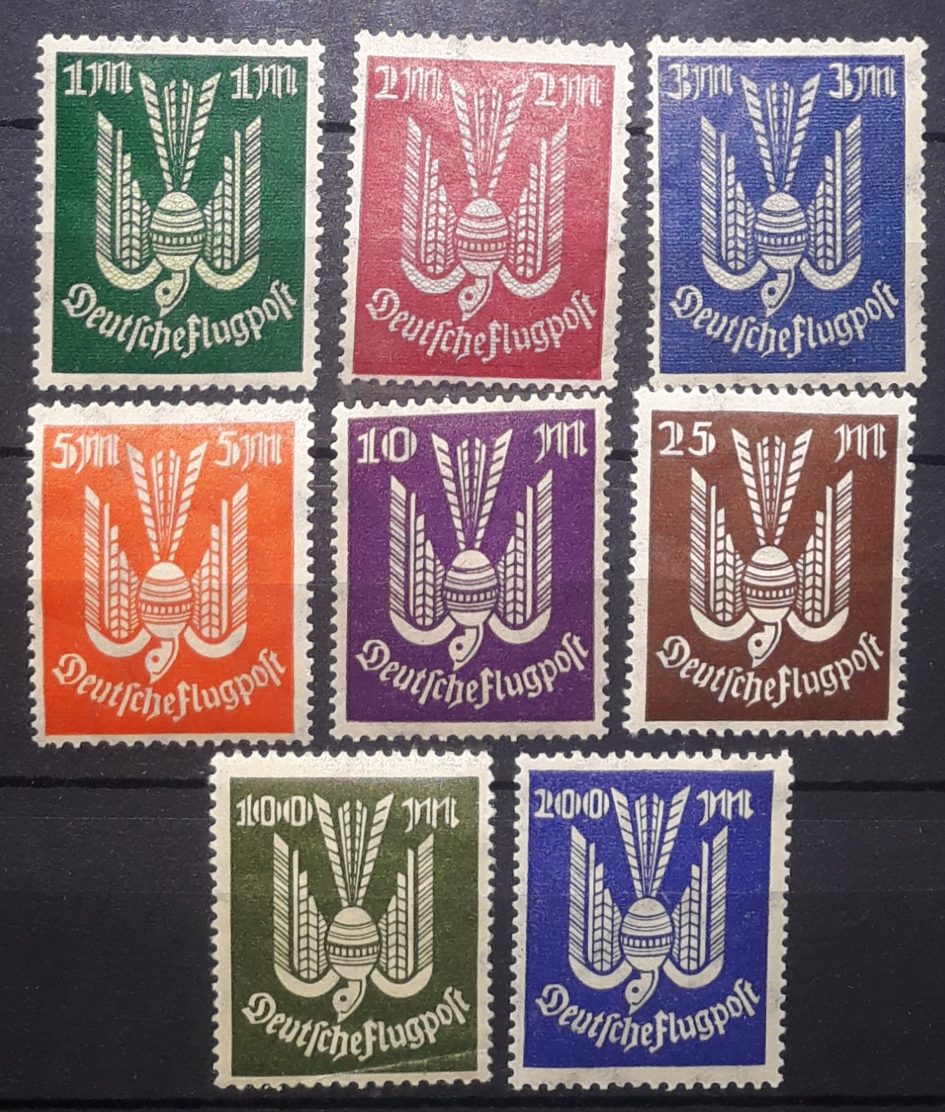 سریهای پستی هوایی مینت دهه 1920 رایش آلمان pr