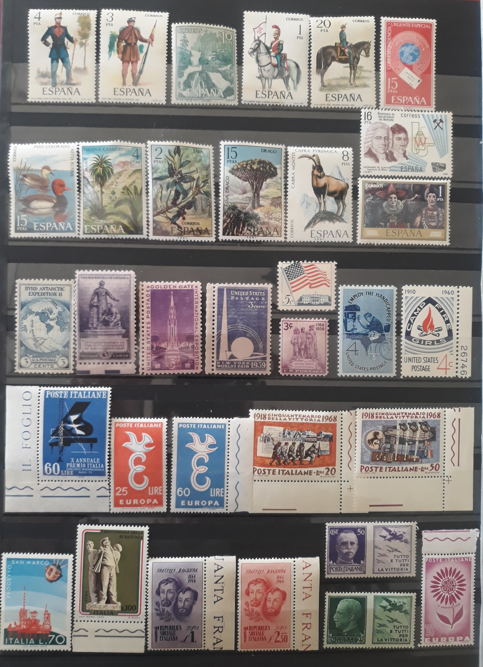 مجموعه مینت ایتالیا اسپانیا آمریکا pro