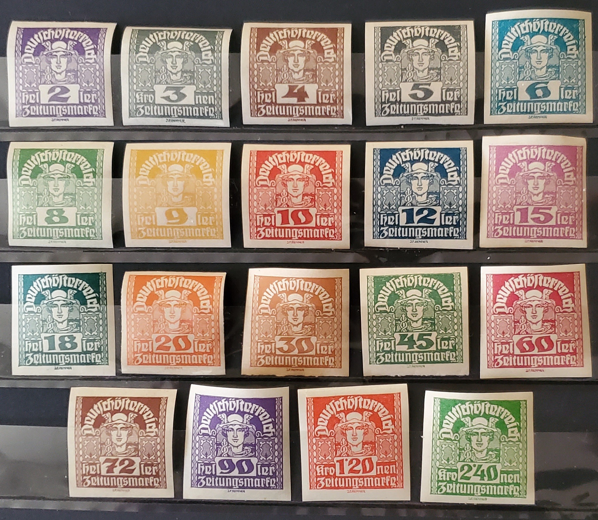 سری کامل ارزشمند تمبر مینت اتریش 1920 d20
