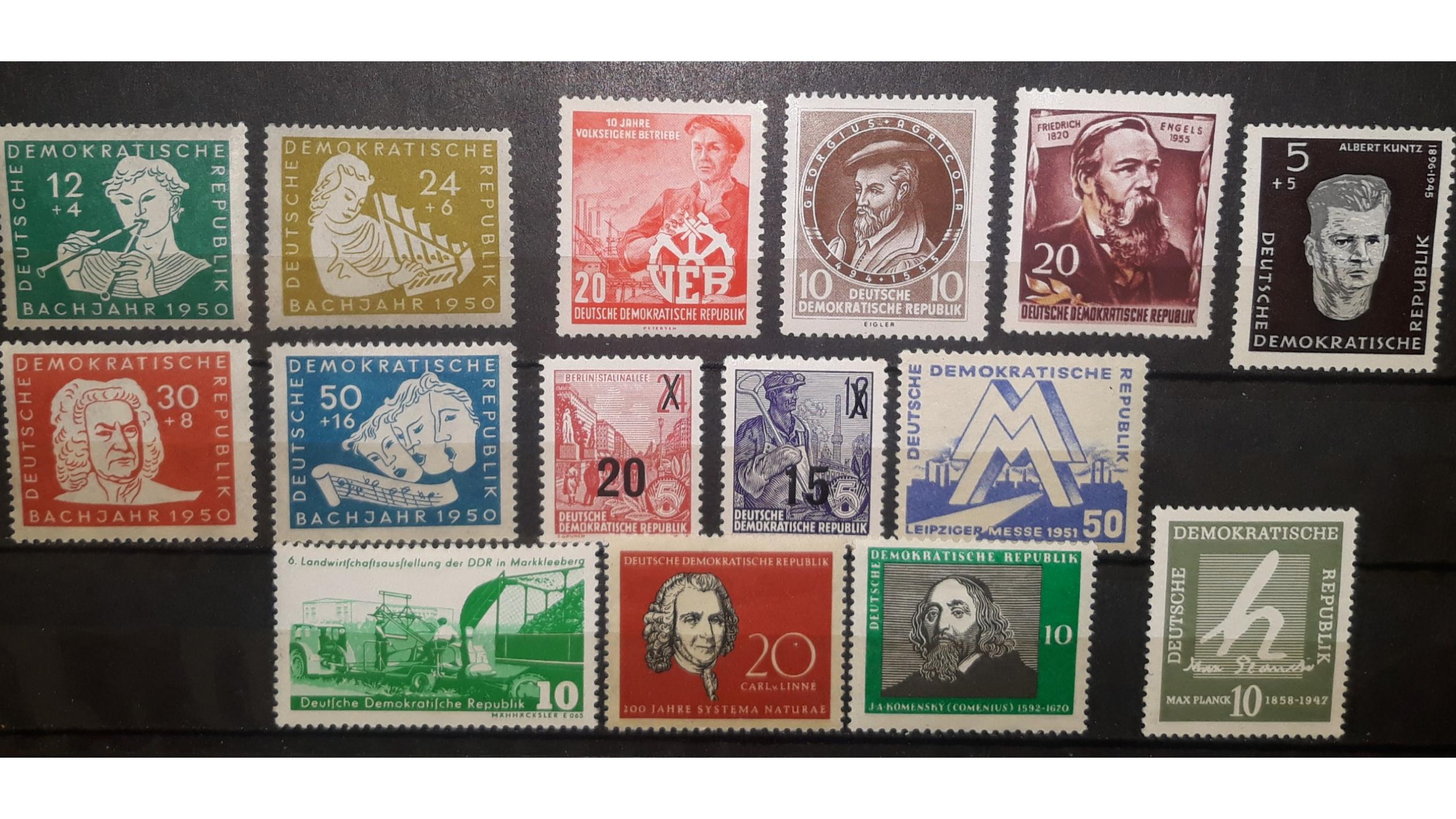 مجموعه ارزشمند دهه 1950 آلمان شرقی DDR شارنیه وایت