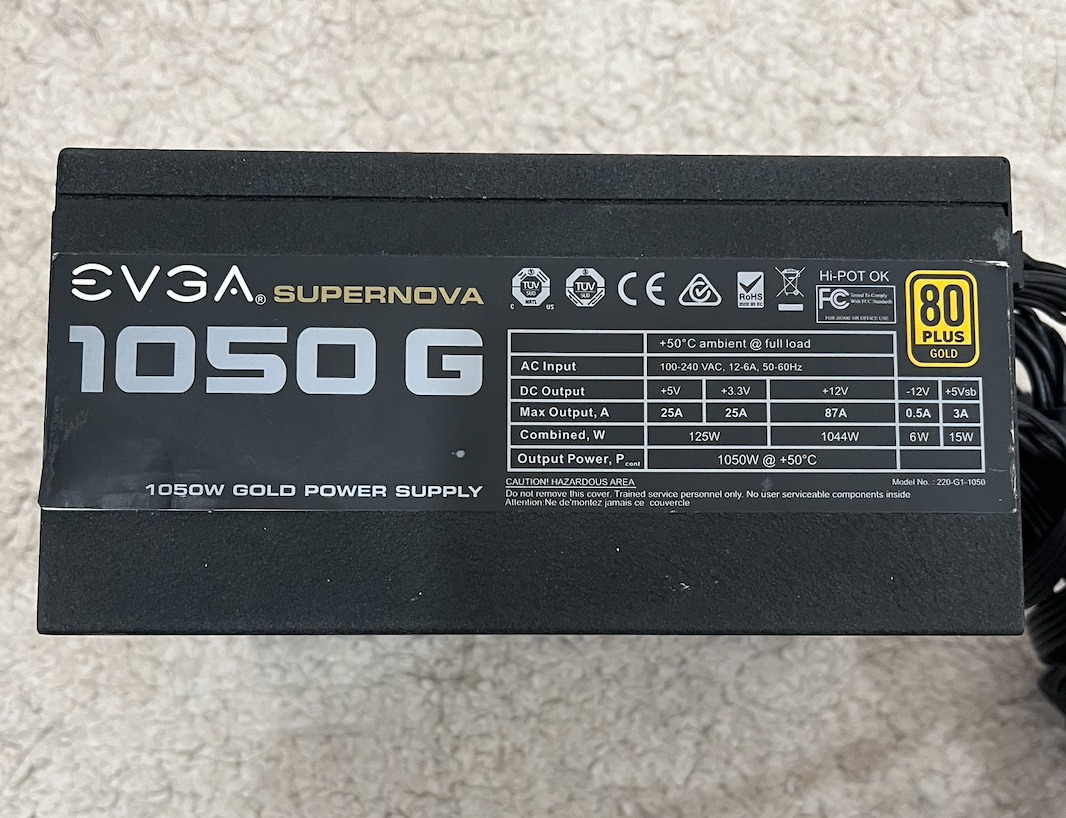 پاور1050وات برند evga