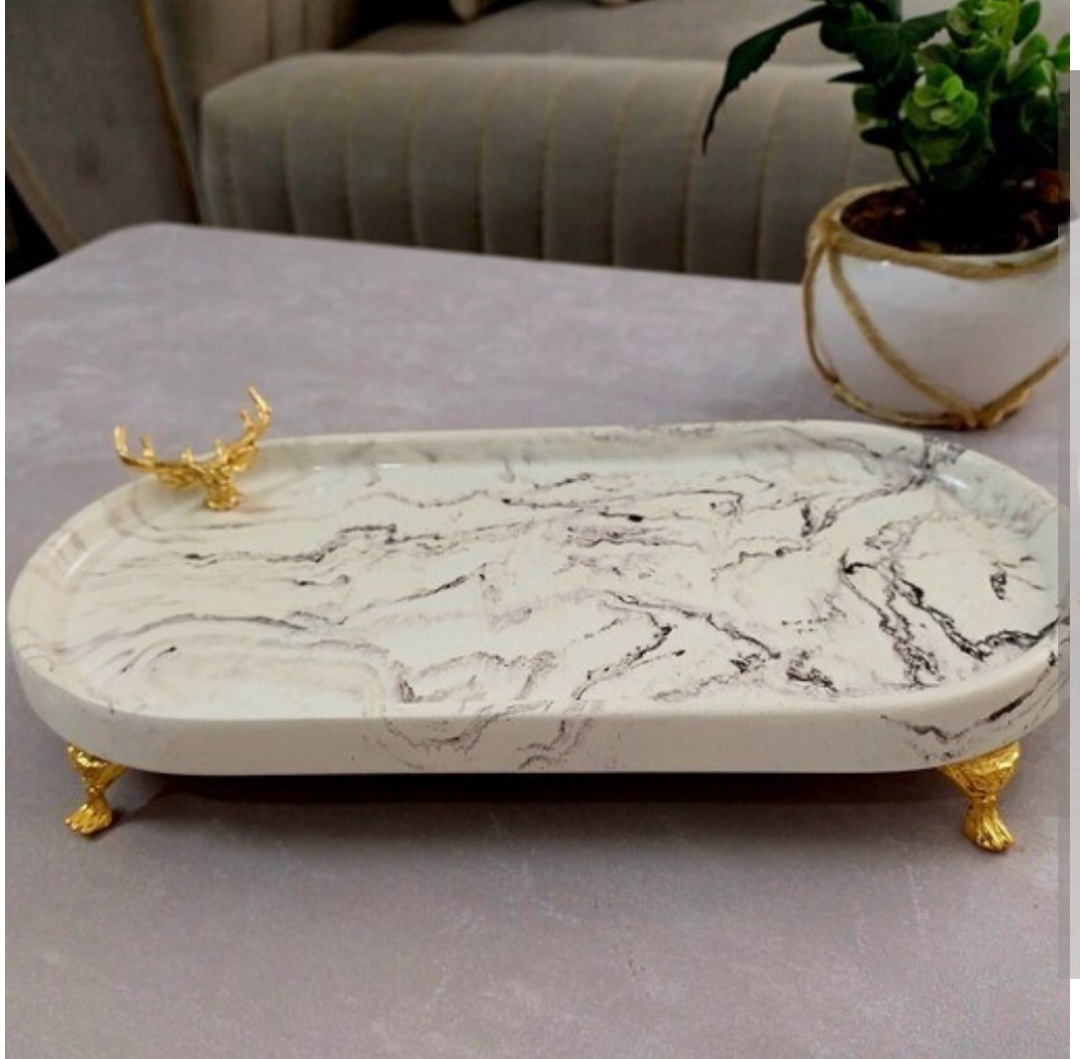 سینی بیضی کوچک تزئینی