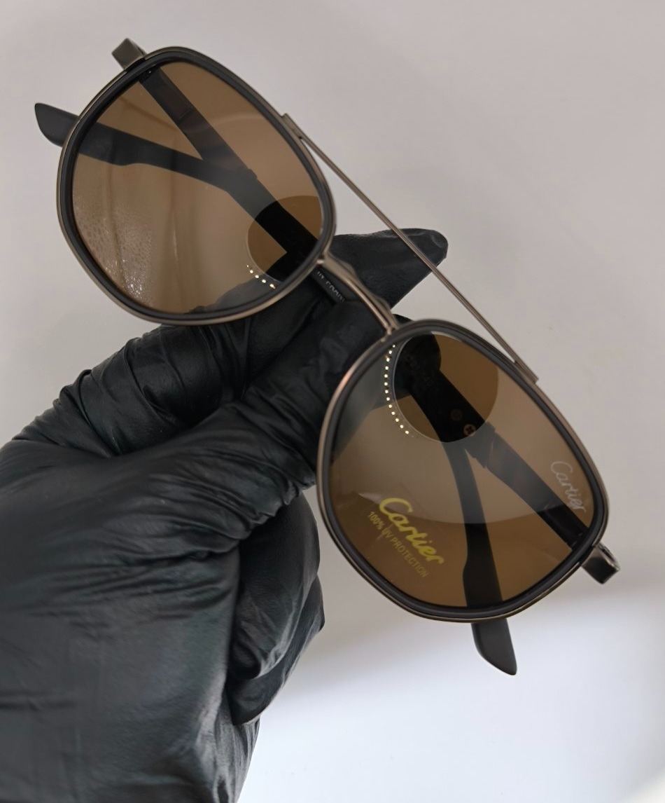 عینک آفتابی کارتیر cartier (رنگ قهوه ای)