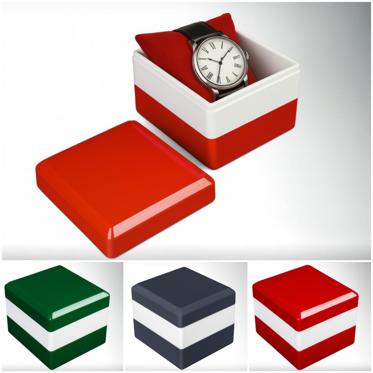 جعبه ساعت ساده بدون مارک جنس PVC