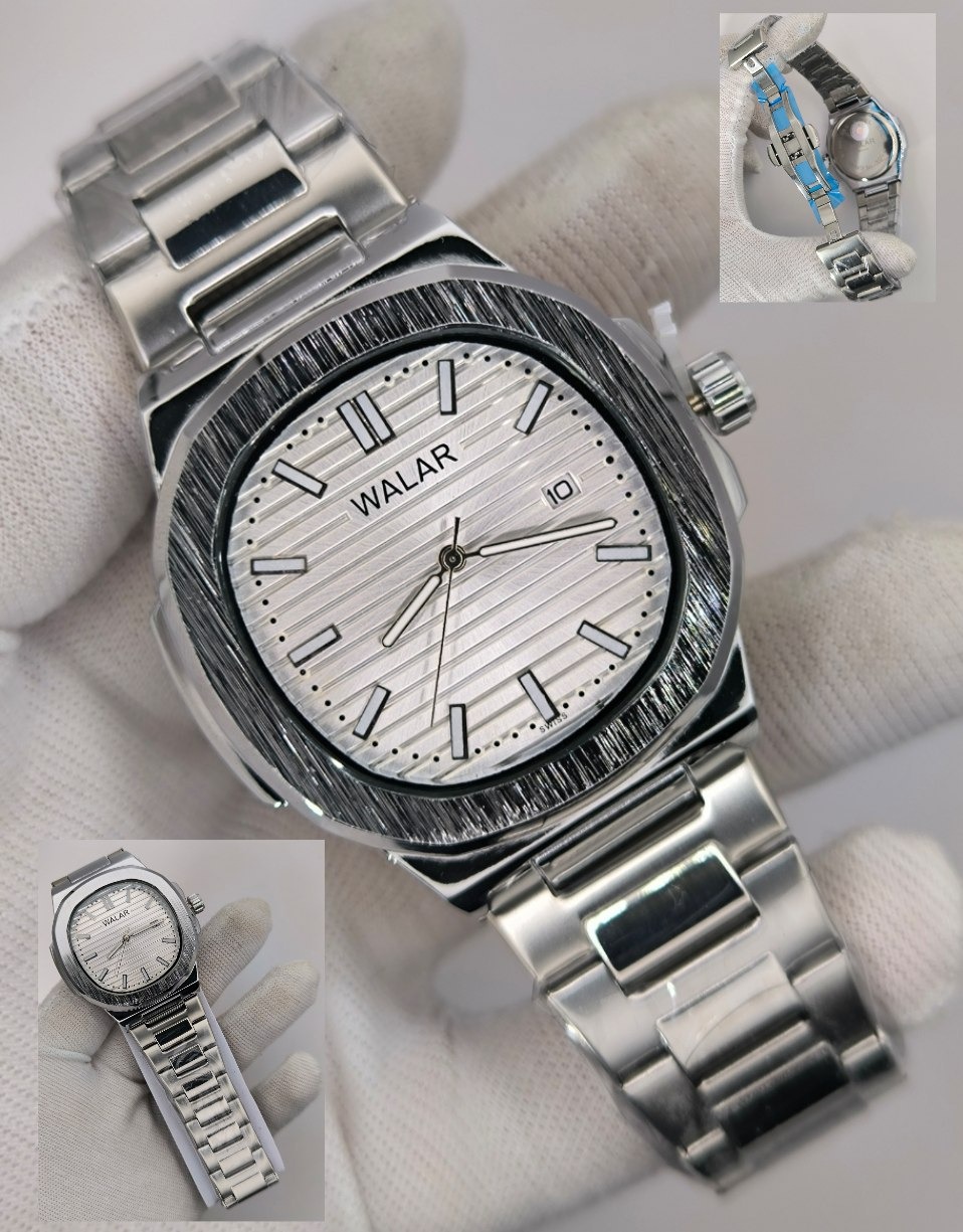 ساعت مردانه پتک فیلیپ از برند والار WALAR سیلور