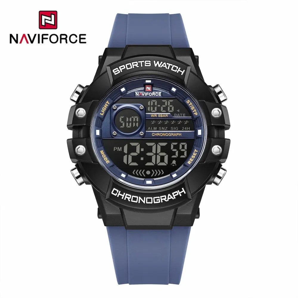 ساعت دیجیتال نیوی فورسNAVIFORCEمدلNf6102سرمه ای
