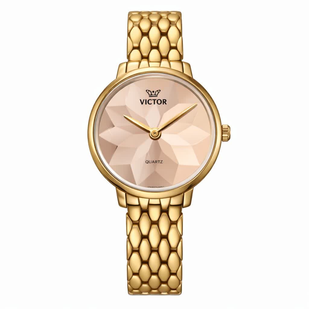 ساعت ارجینال زنانه ویکتور VICTOR ژاپنی سه بعدی