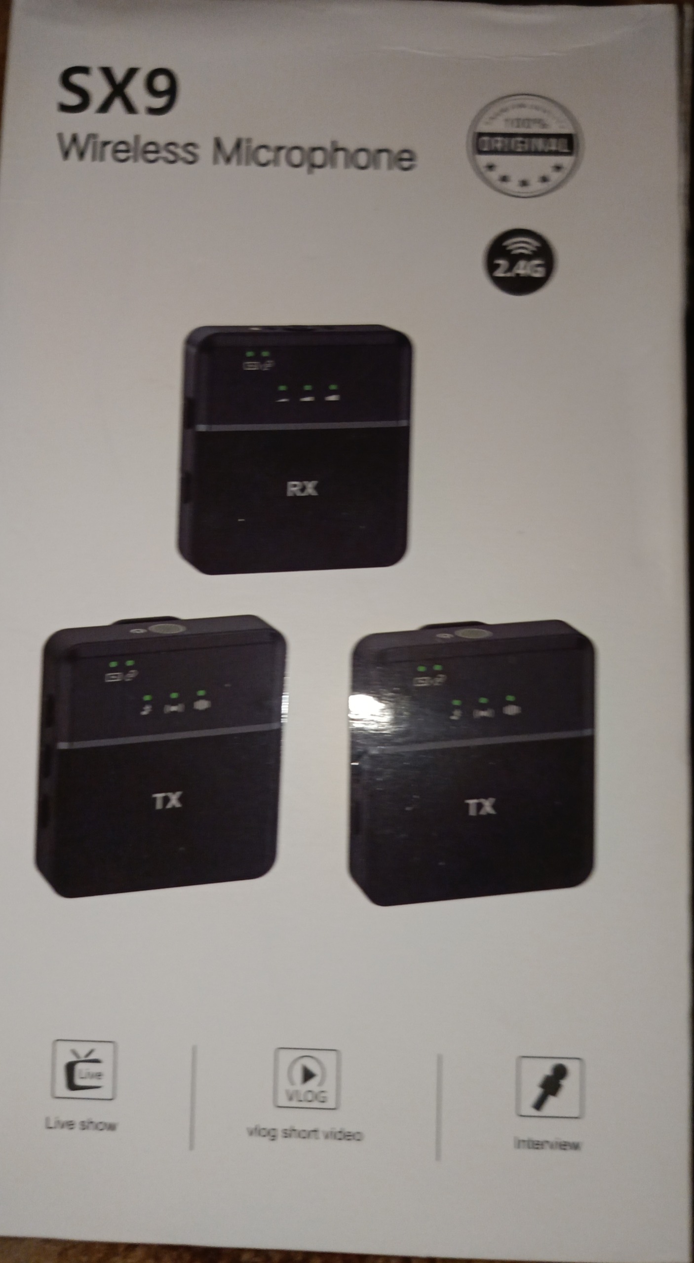 میکروفن وایرلس sx9 اصلی سالم تست شده