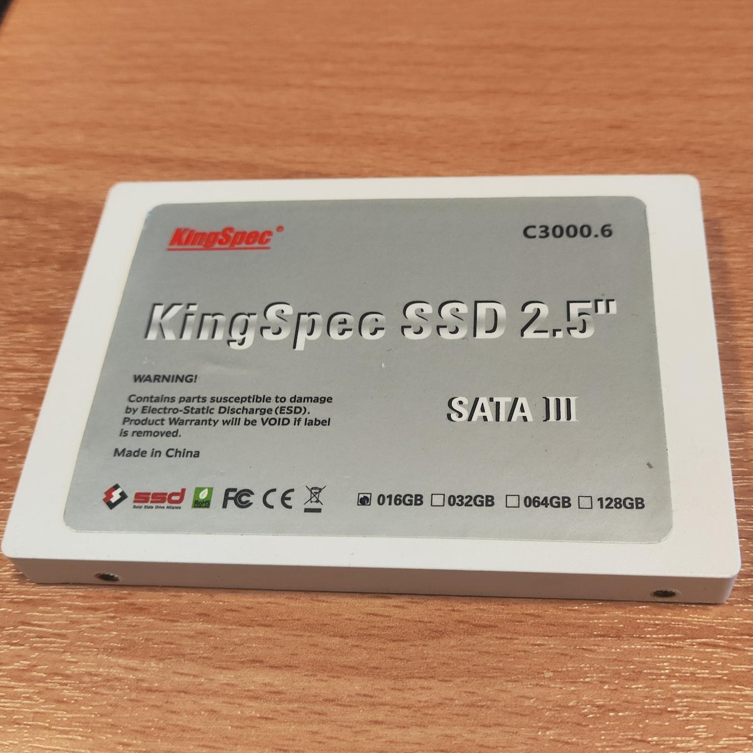 هارد ssd ظرفیت 16 گیگابایت KingSpec
