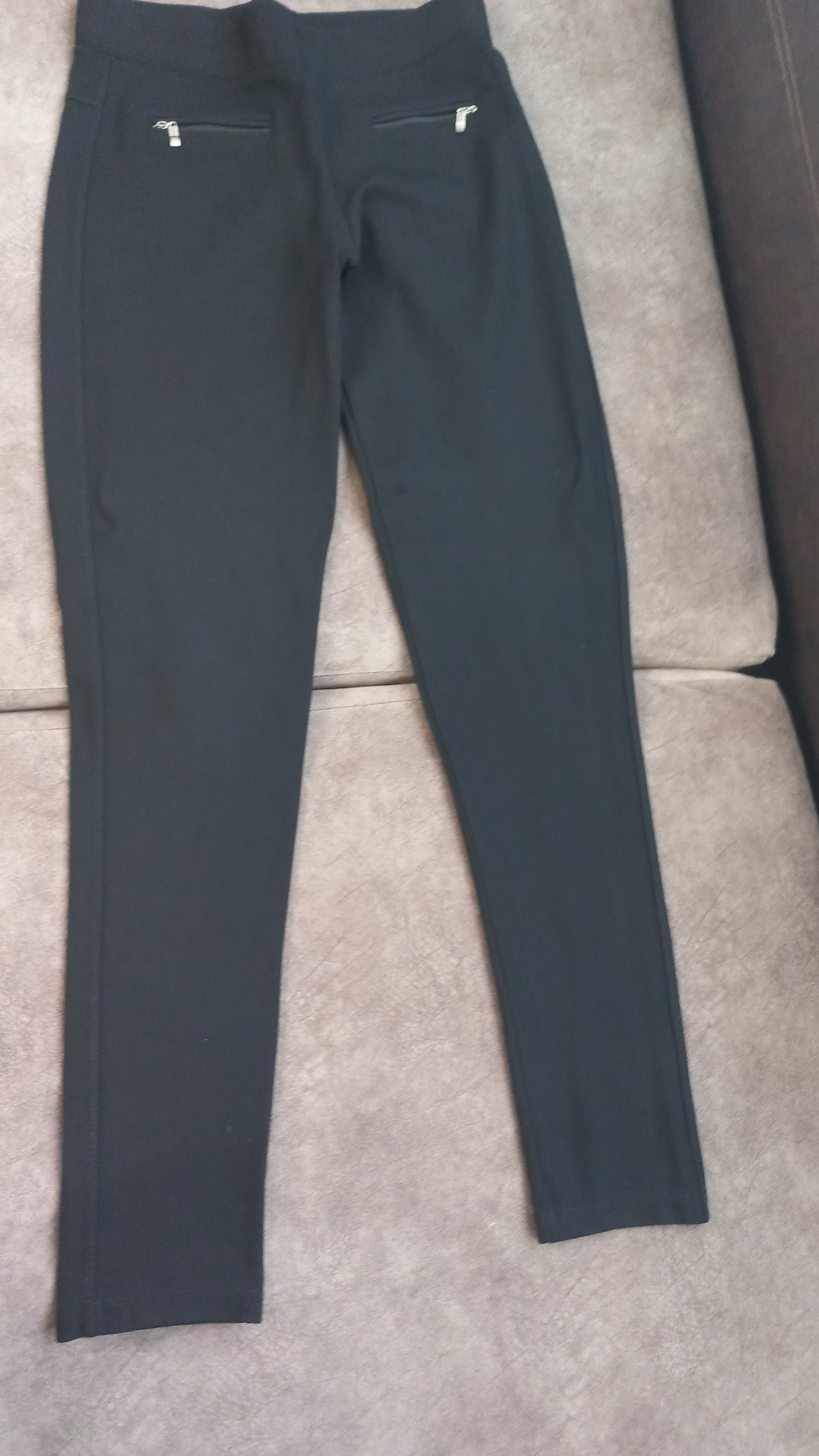 شلوار پارچه ای مشکی مدل نخی کشی قد 100