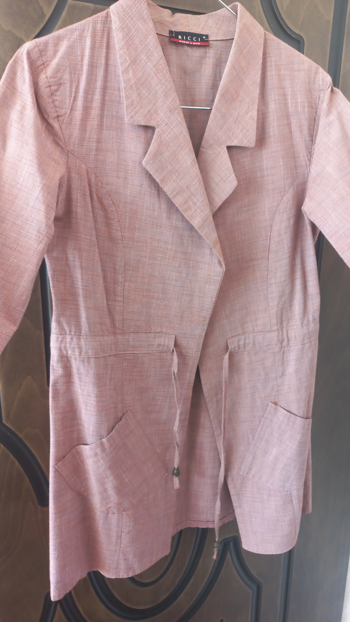 مانتو نخی گلبه ای سایزM.مدل بهاره