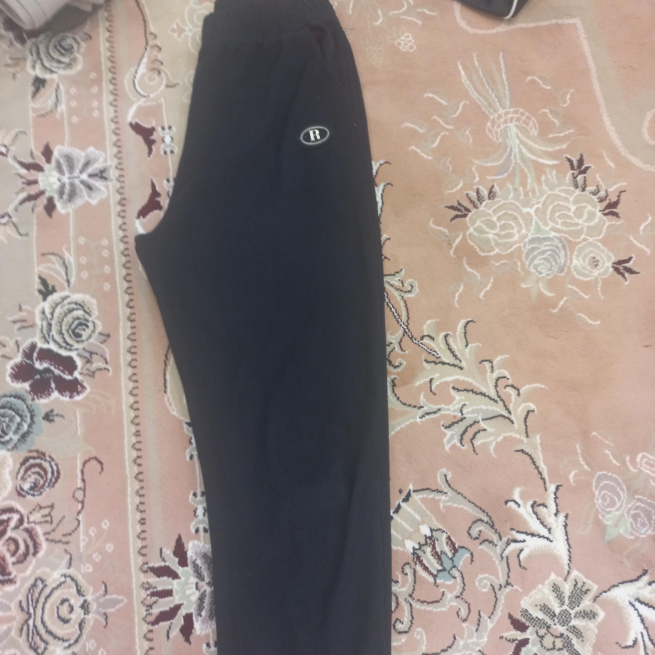 شلوار مخمل کبریتی مشکی سایز 40 یا سایز xL