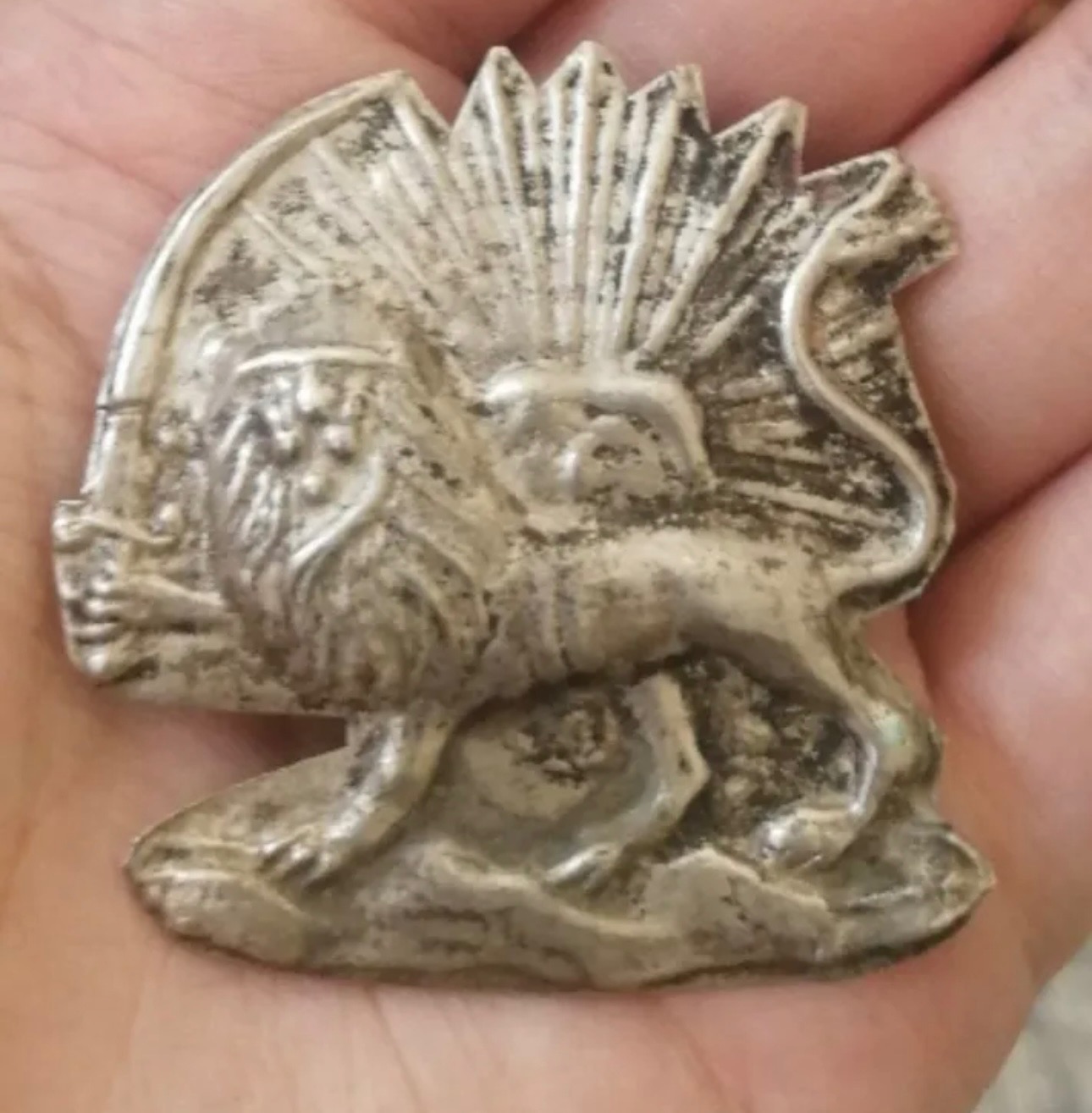 نقره شیروخورشید قاجاری