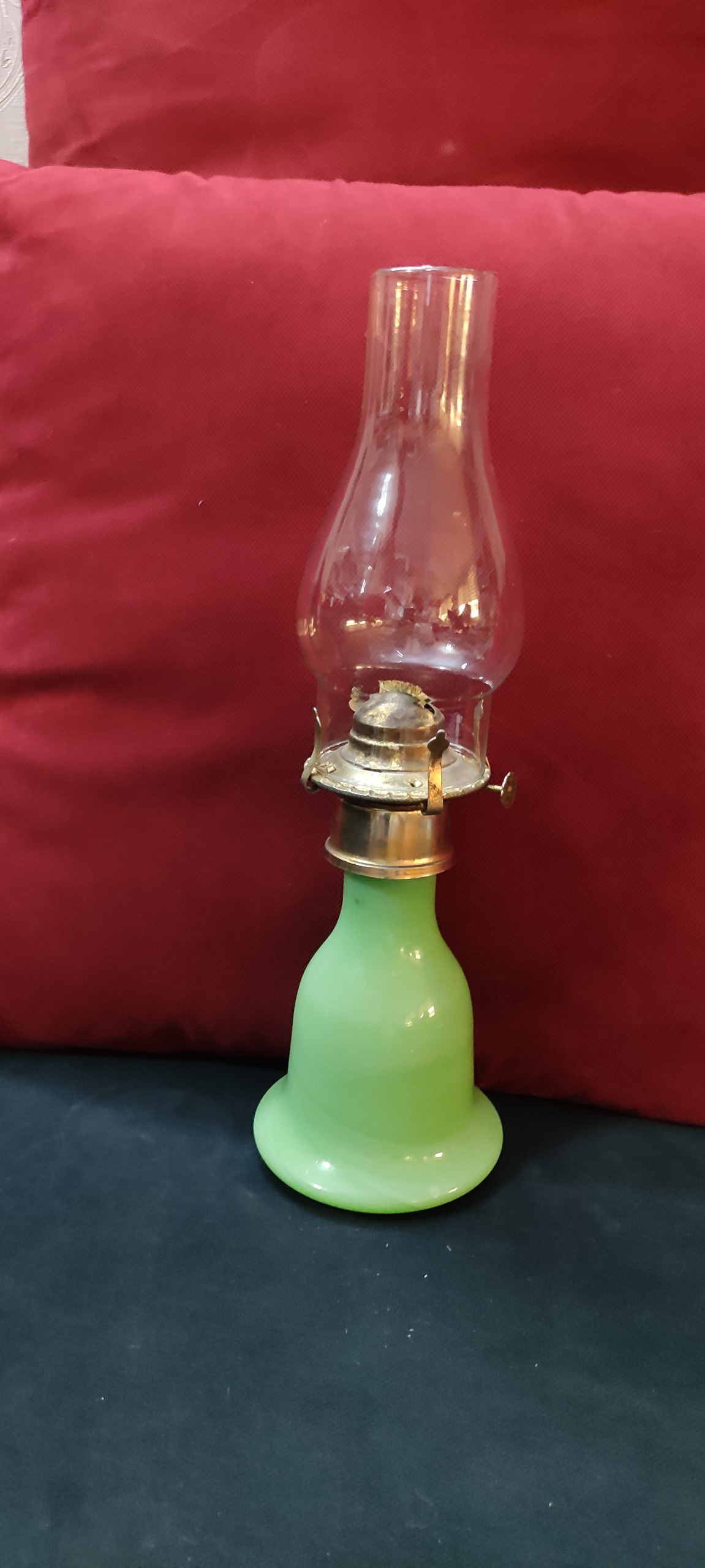 چراغ فیتیله بارفتن سبز قدیمی کلکسیونی و کمیاب
