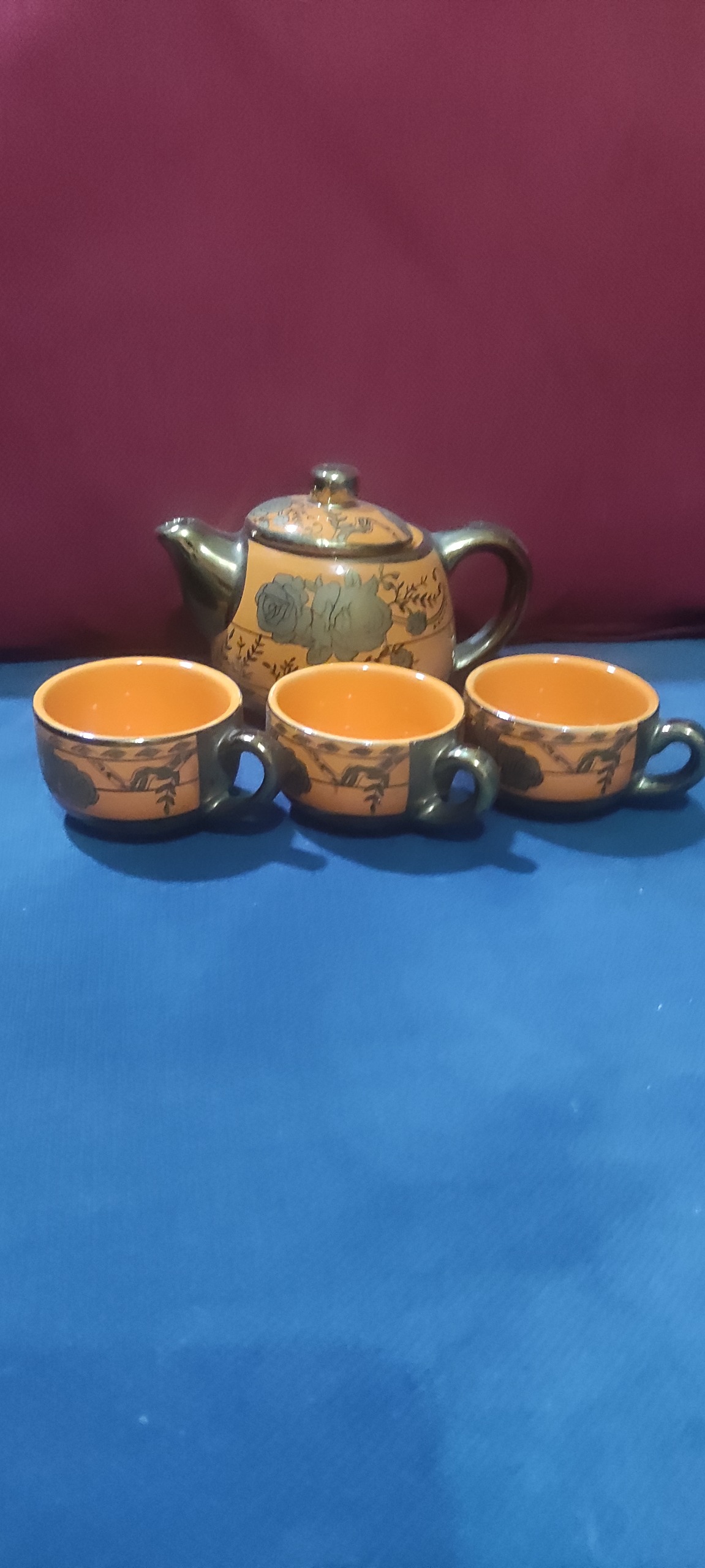 ساکی خوری یه قهوه خوری به همراه کاپ آنتیک