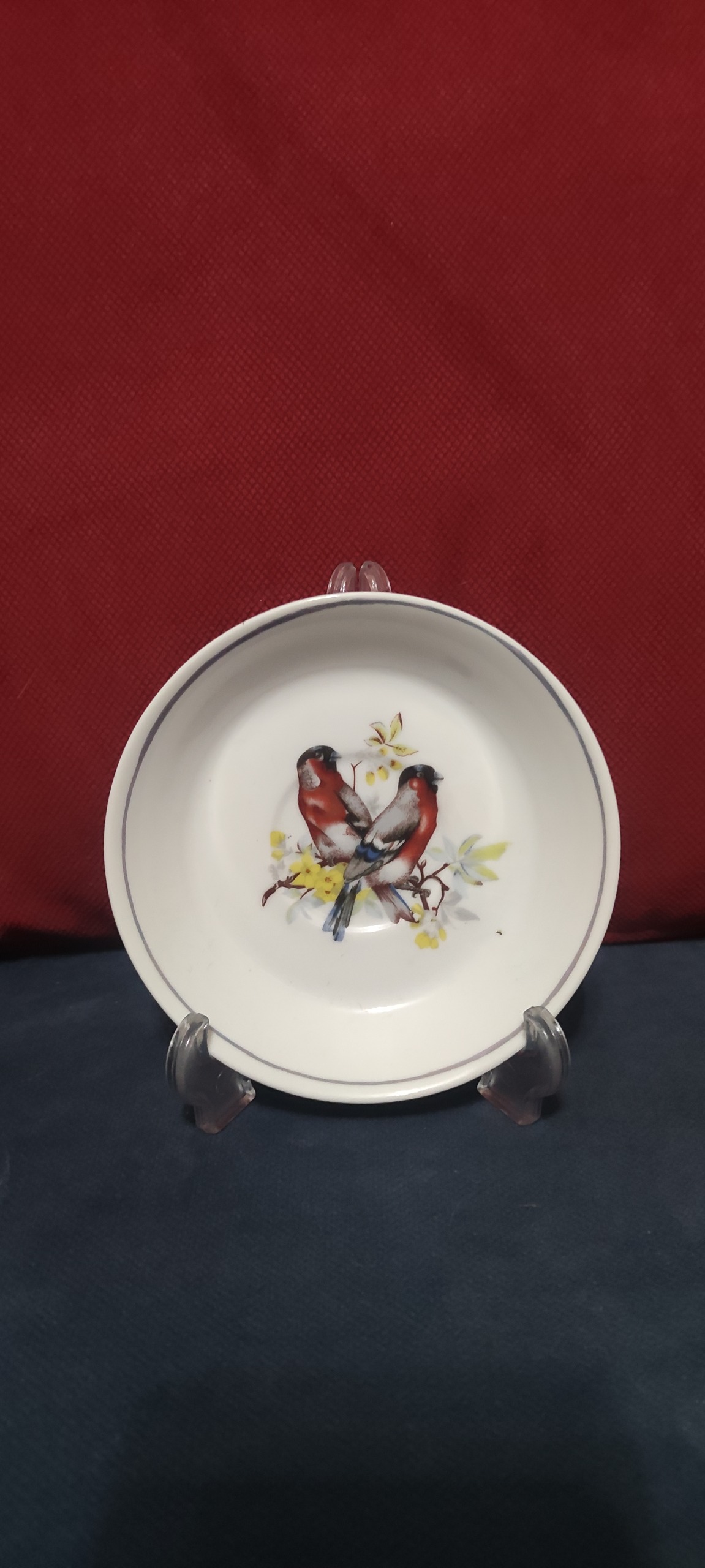 نعلبکی قدیمی و کلکسیونی و آنتیک پرنده