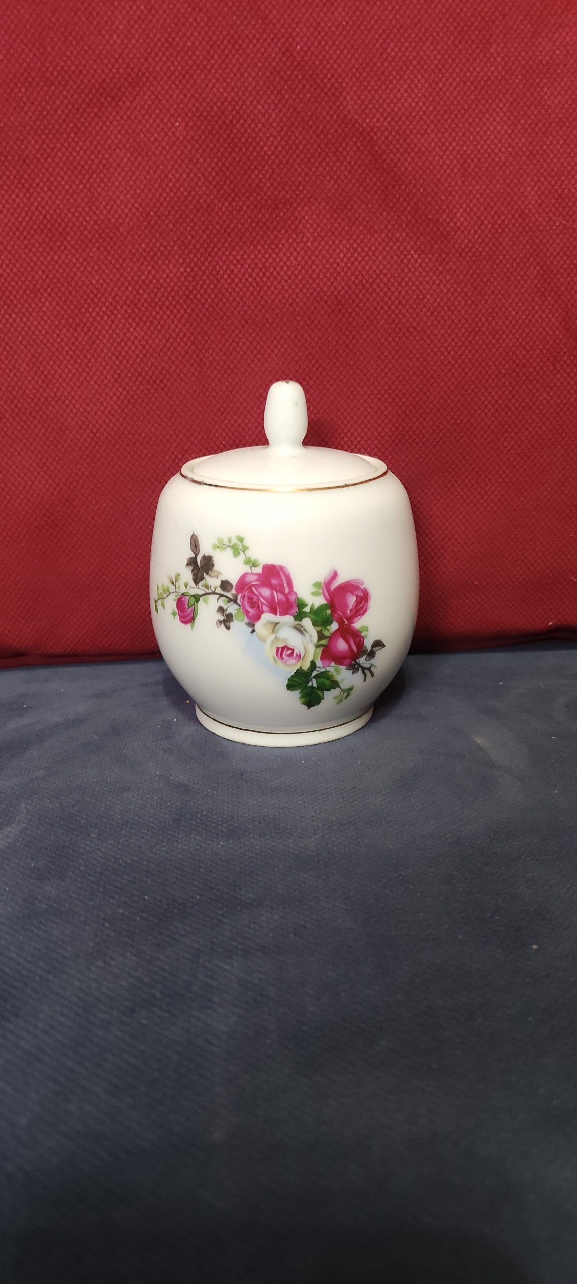 قندان قدیمی گل رویایی آنتیک و کلکسیونی