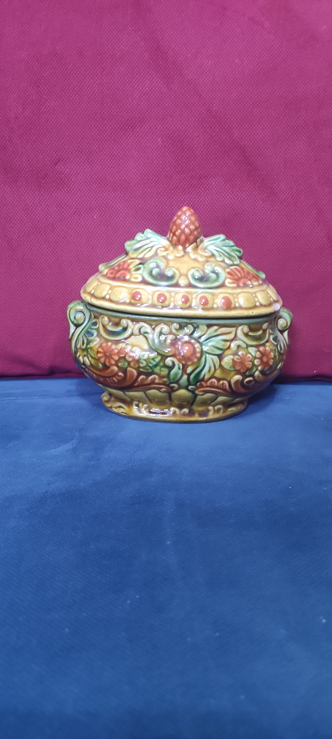 شکلات خوری سرامیکی قدیمی کوچک آنتیک و کلکسیونی