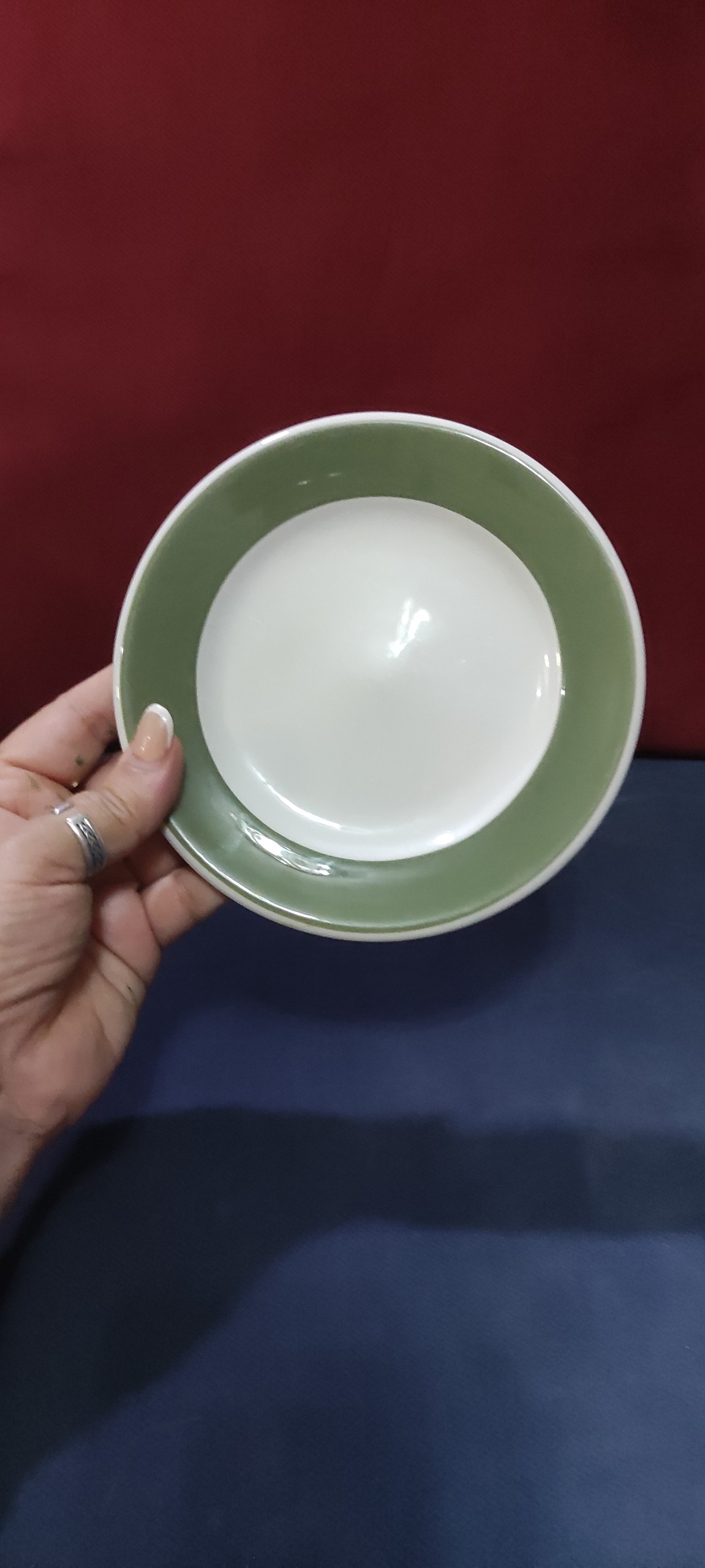 دیوارکوب یا پیش دستی سرامیکی قدیمی انگلیسی