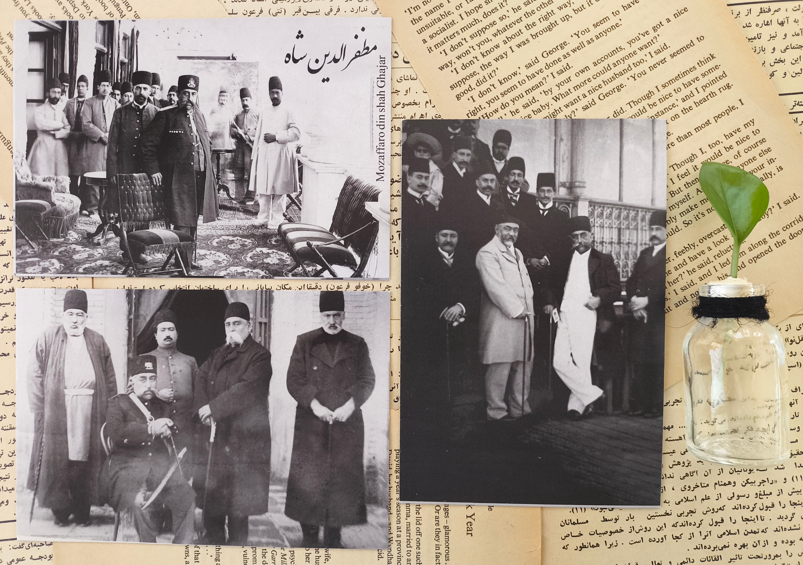 کارت پستال مظفر الدین شاه