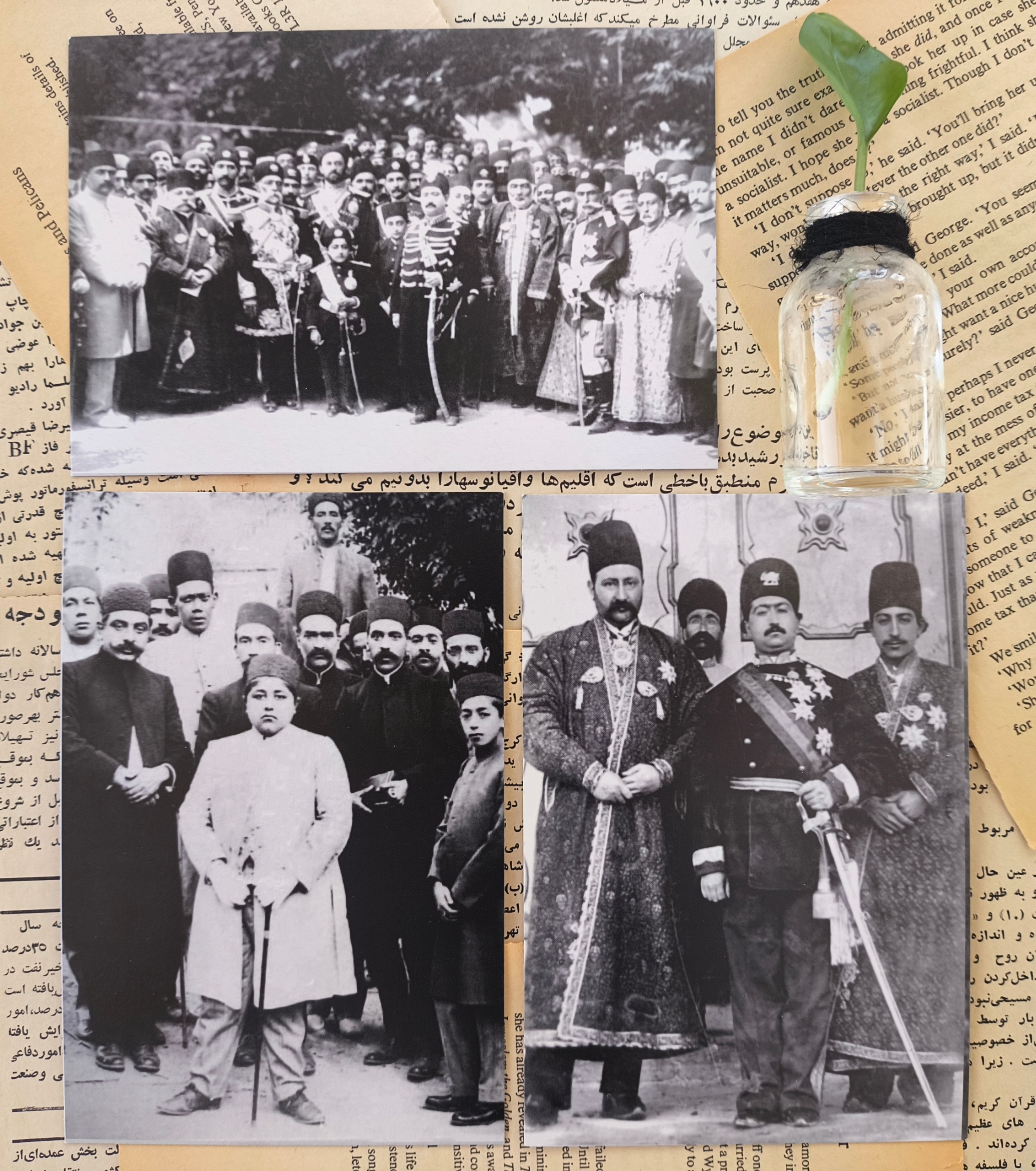 کارت پستال محمدلی شاه و احمدشاه
