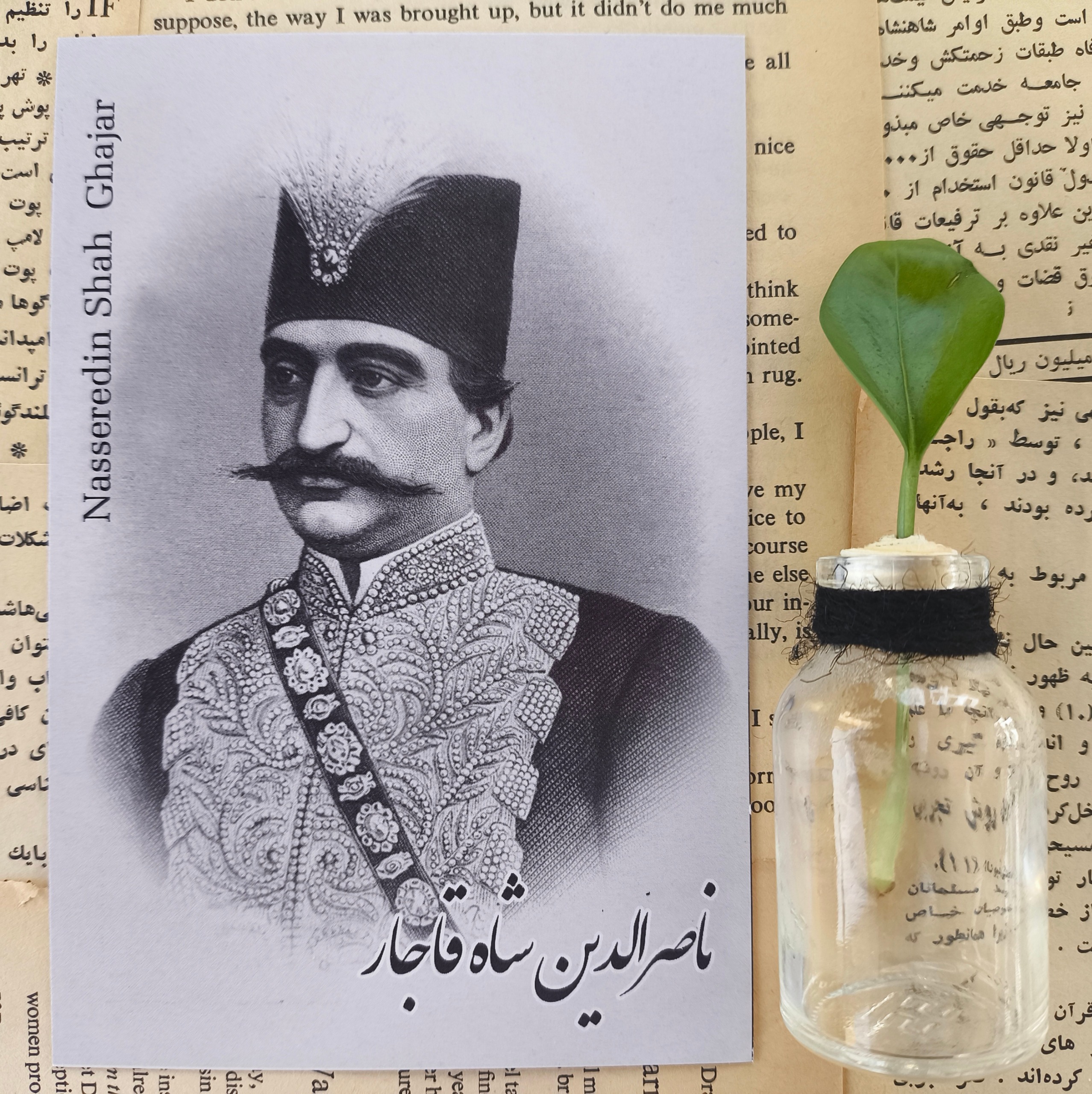 کارت پستال ناصرالدین شاه قاجار