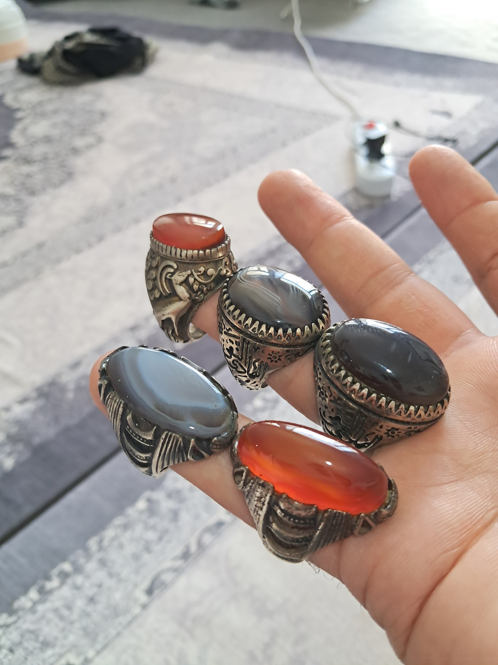 5عدد انگشتربزرگ شگفت انگیز زیبا