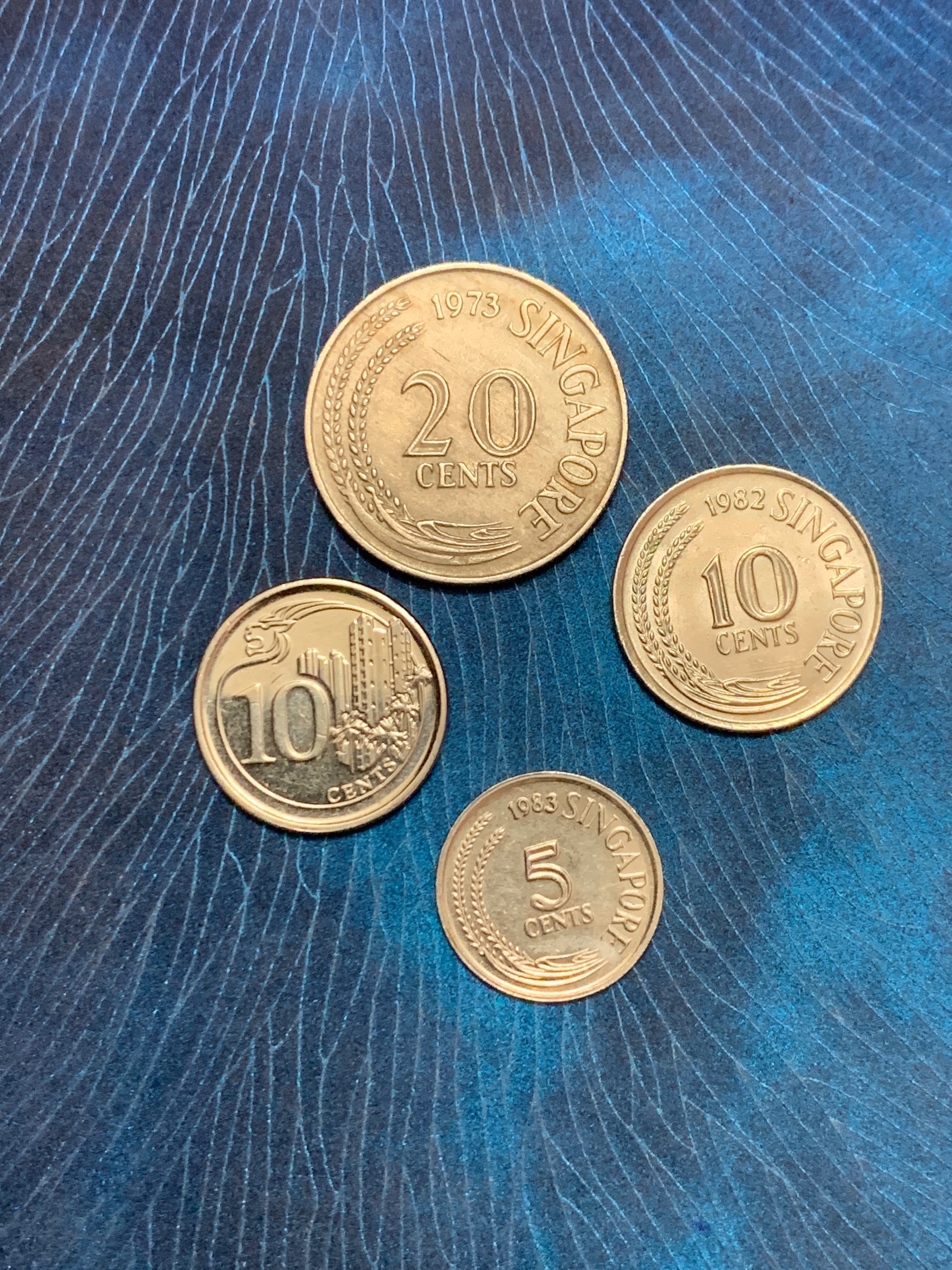 4 عدد سکه سنگاپور