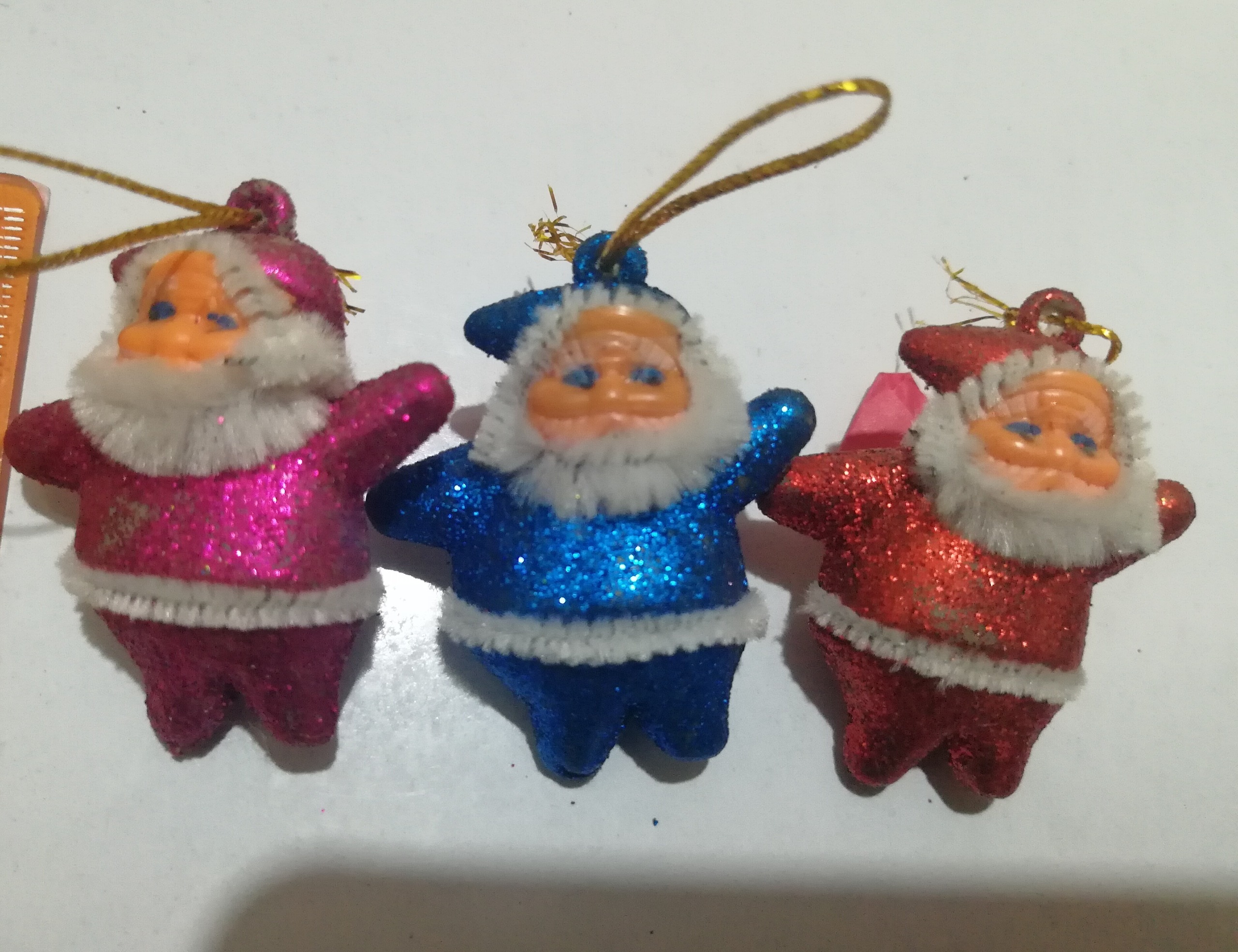 آویز درخت کریسمس بابانوئل 5سانتی (4عدد)