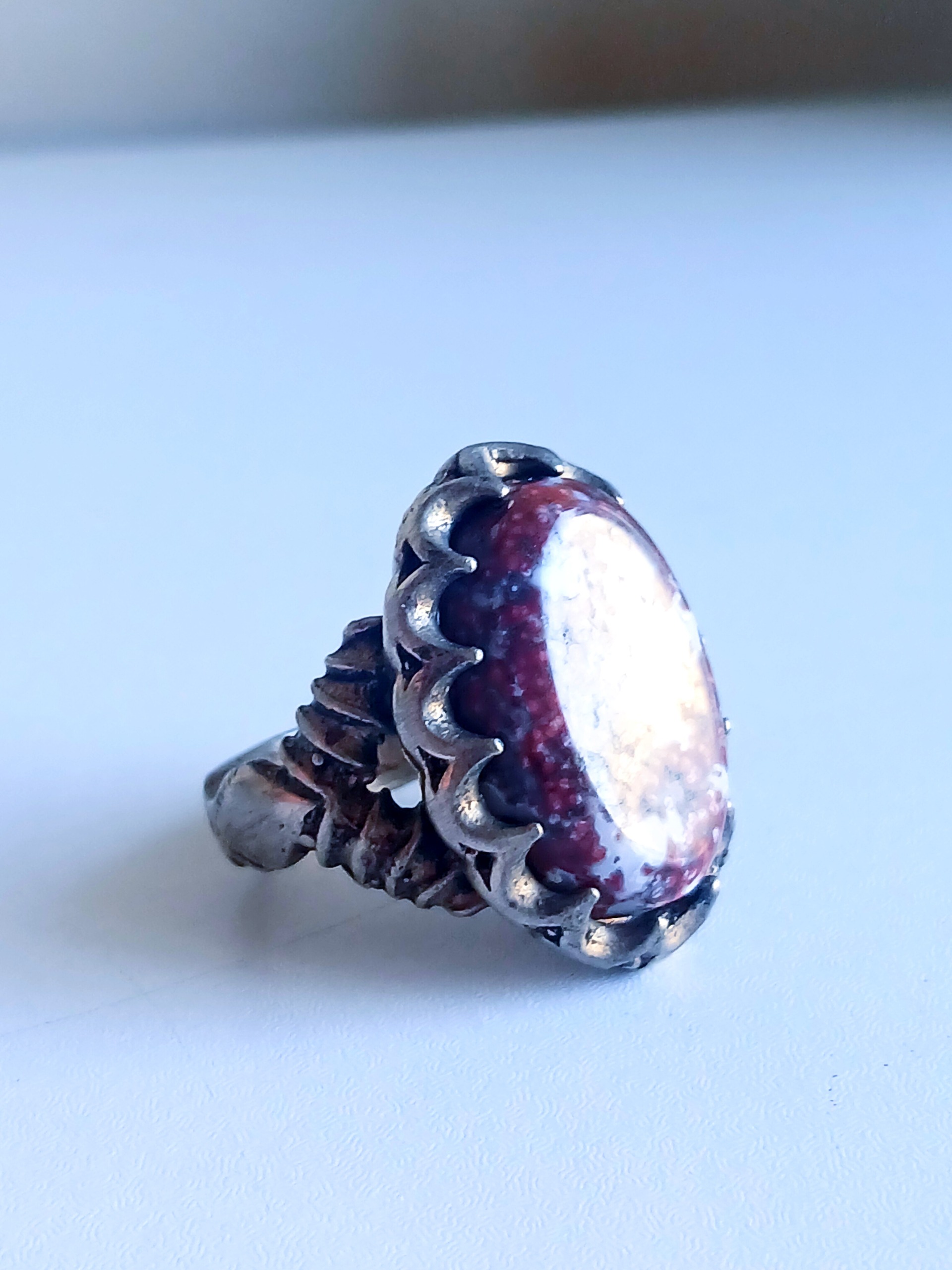 انگشتر جاسپر بسیار زیبا کیفیت عالی