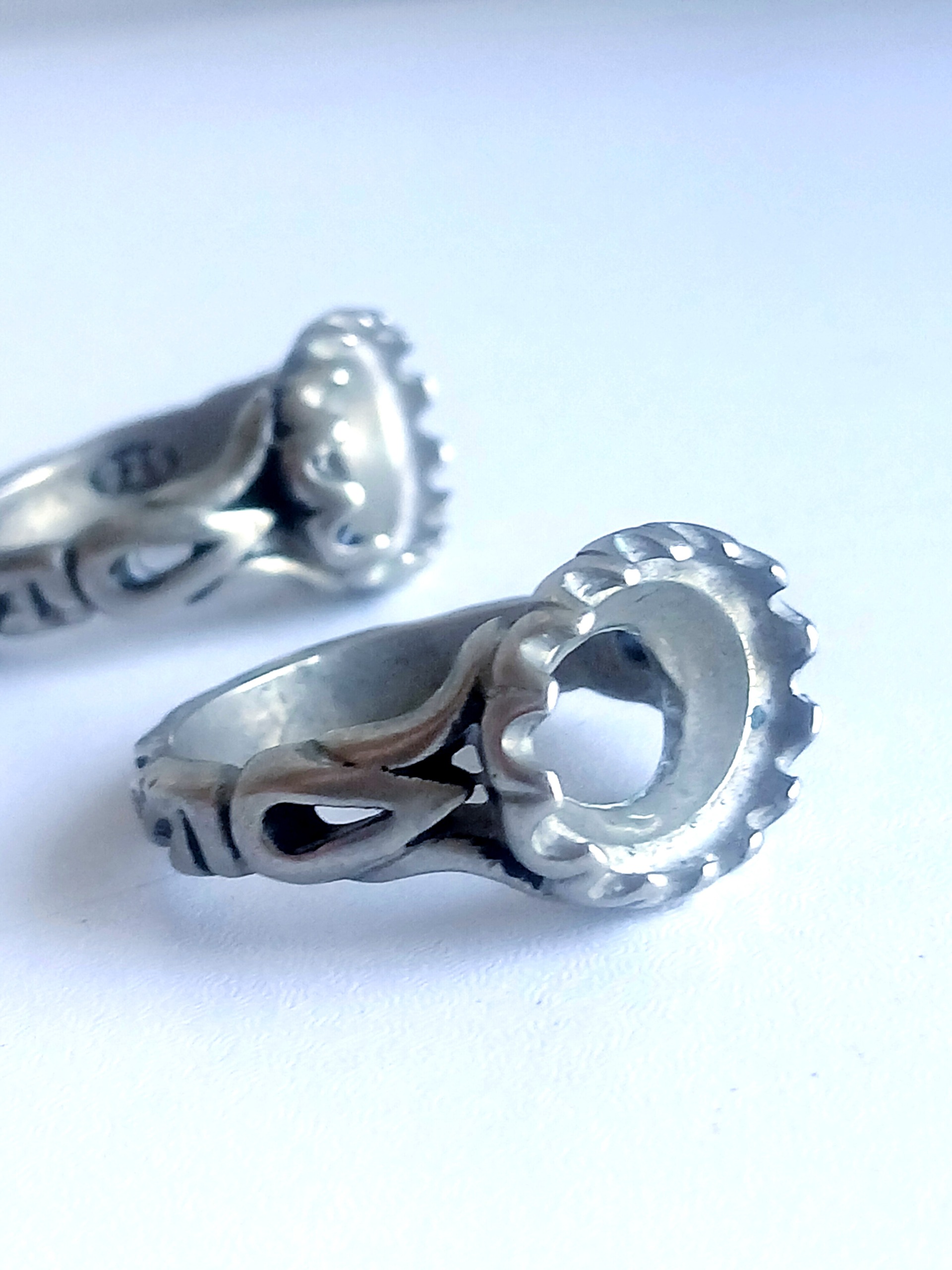 2عدد رکاب نقره زیبای قلمکاری شده جفت