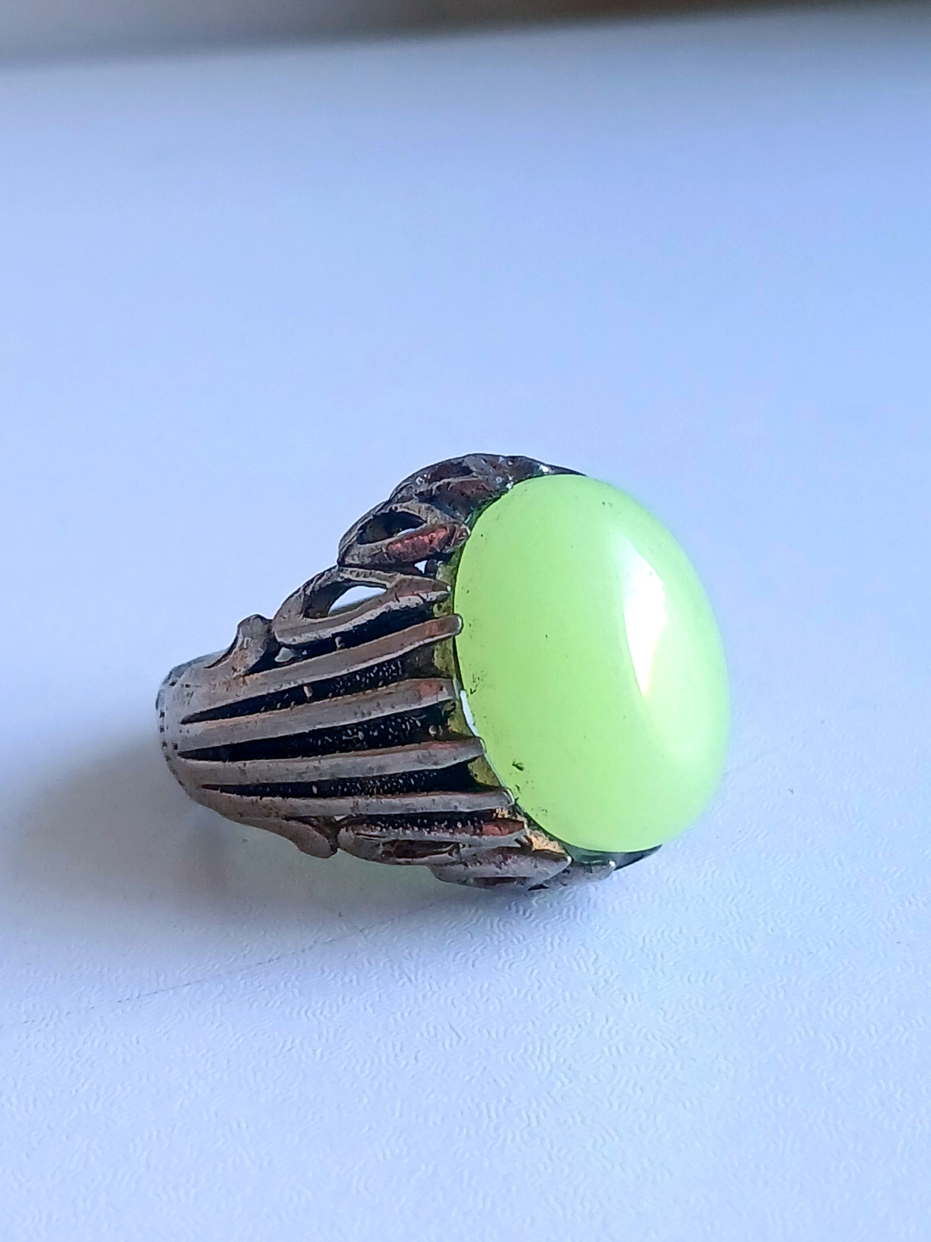 انگشتر شب چراغ رکاب زیبای پرداخت خرده