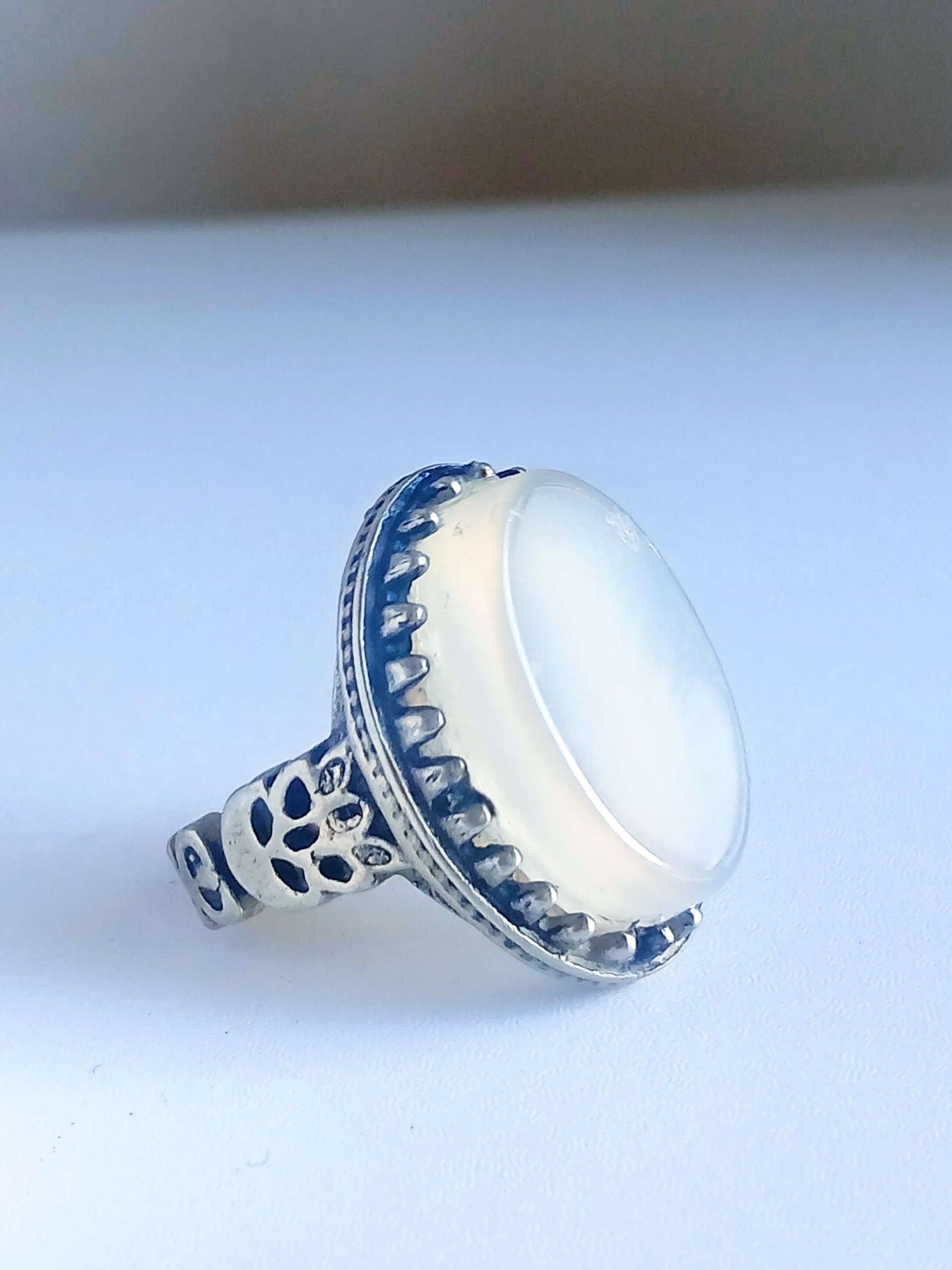 انگشتر نقره عقیق نباتی کیفیت فوق العاده زیبا