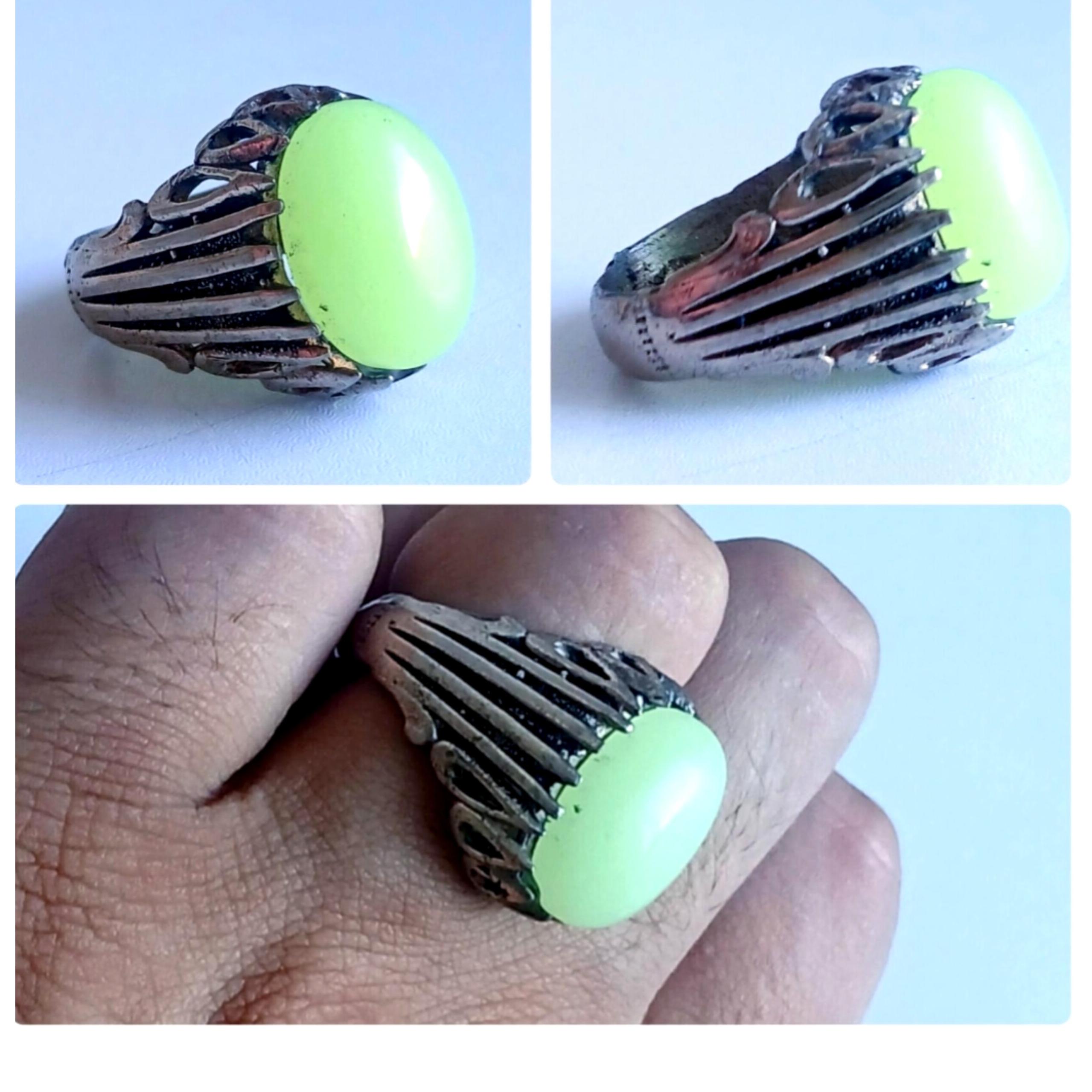 انگشتر گوهر شب چراغ زیبا