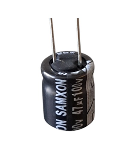 خازن 25_ SAMXON 47µf,100V (پک 20 تایی)
