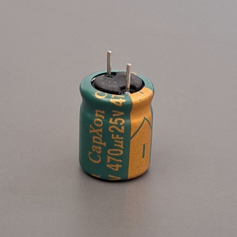 خازن C2DAN470GFLDL 470µf,25V(پک20تایی)