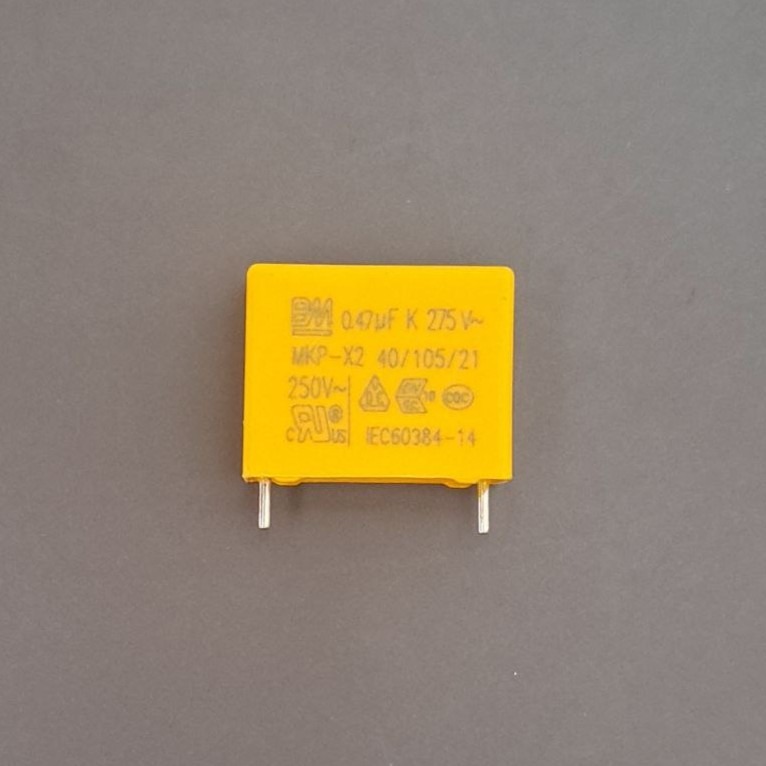 خازن 27_MKP_X2  0.47µf K 275v (پک20تایی)