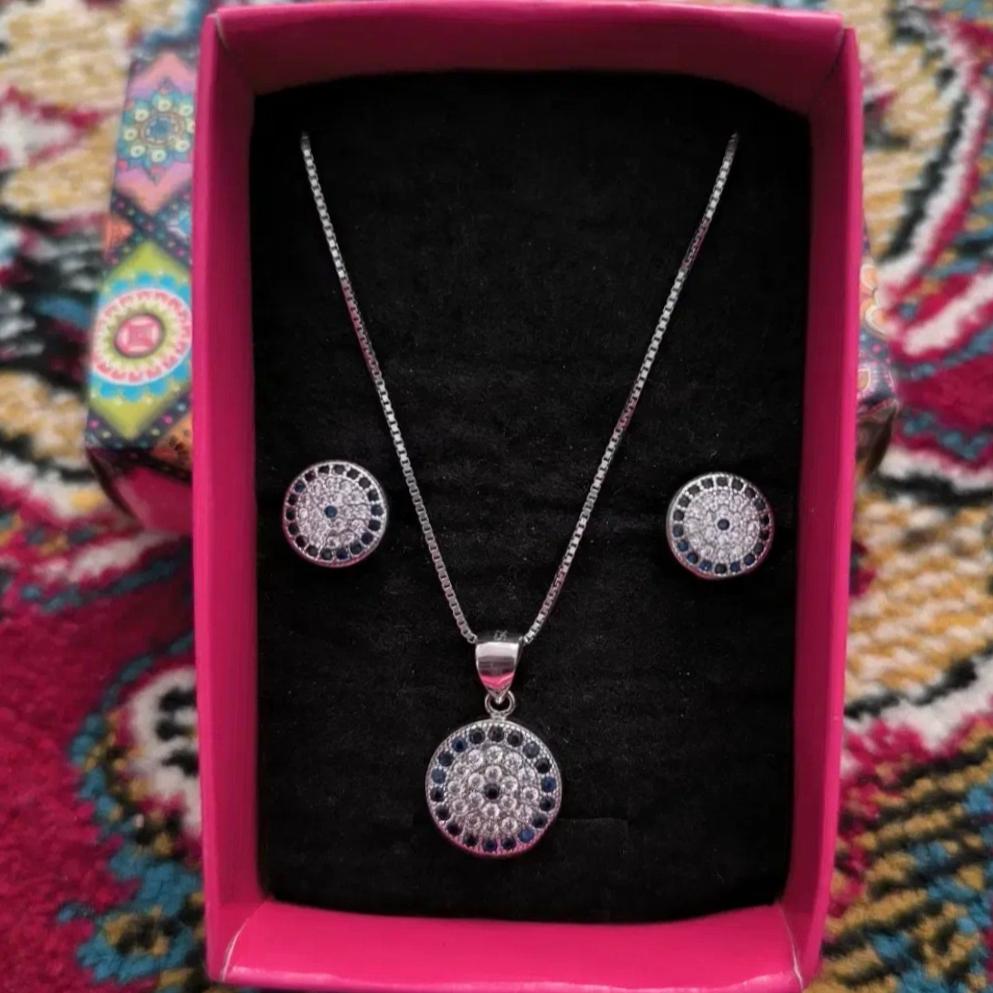 نیم ست چشم زخم نقره