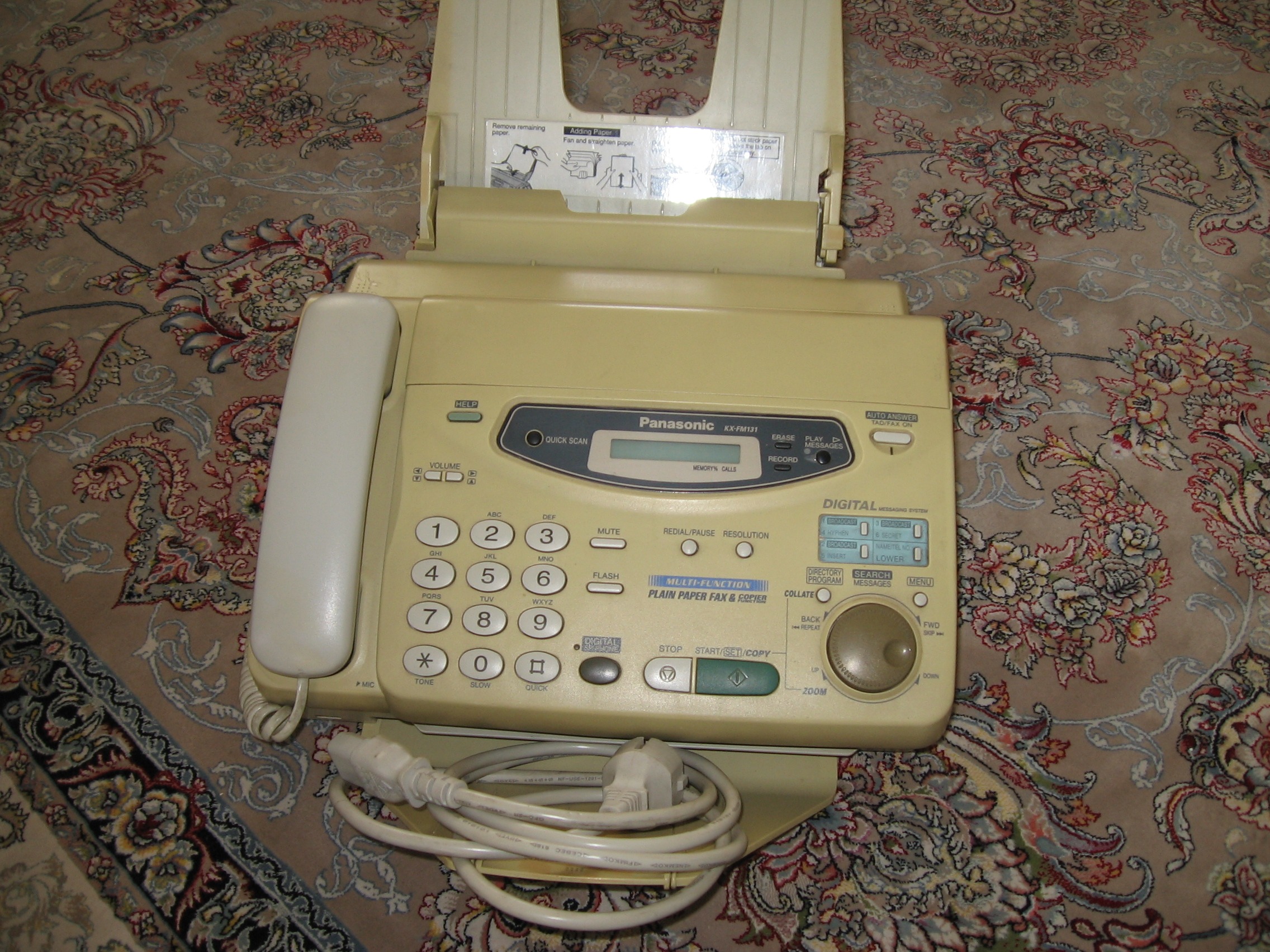 فاکس تلفن kx_fm131bxپاناسونیک