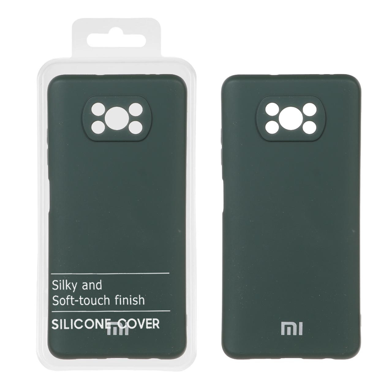 قاب نیو سیلیکون شیائومی Poco X3 سبز تیره