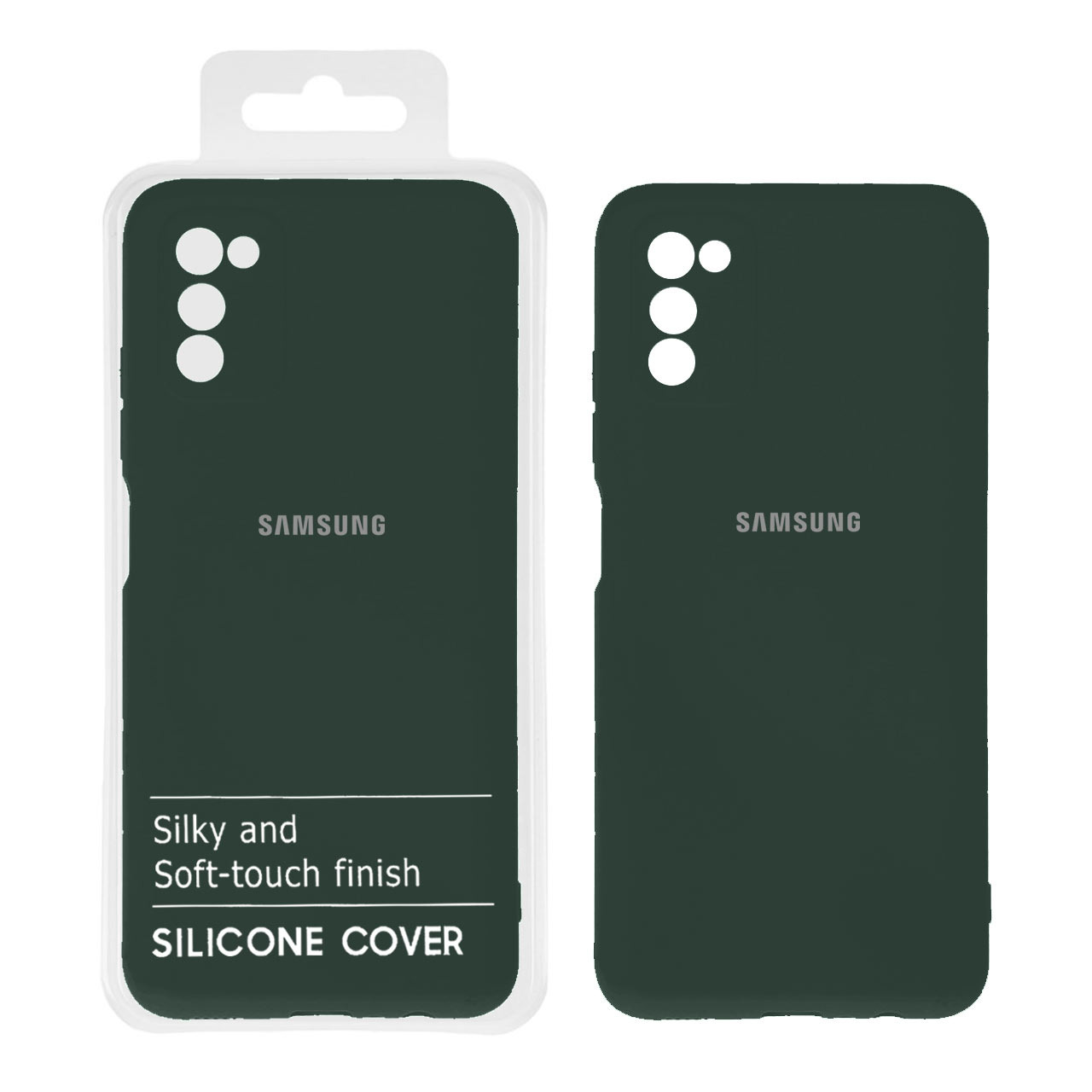 قاب نیو سیلیکون سامسونگ A03S سبز تیره