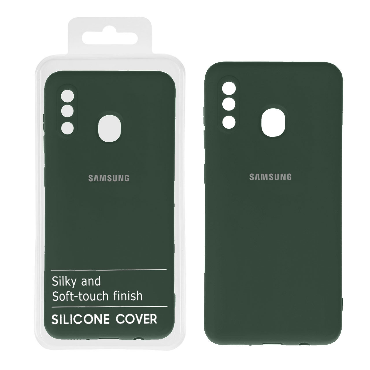 قاب نیو سیلیکون سامسونگ A30 سبز تیره