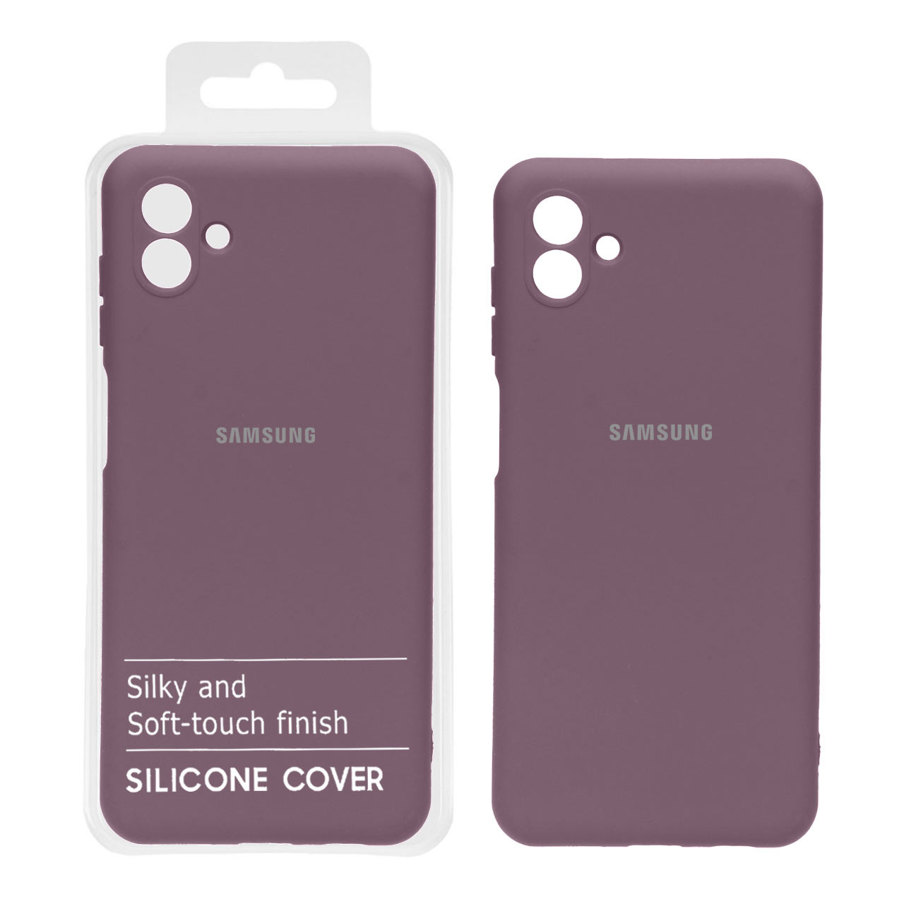 قاب نیو سیلیکون سامسونگ A04 بادمجانی