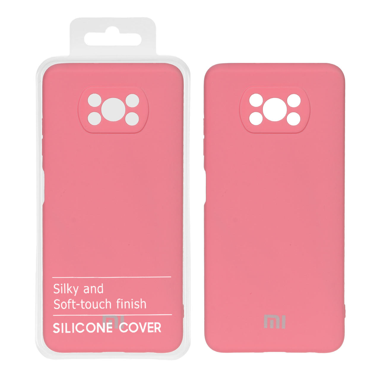 قاب نیو سیلیکون شیائومی Poco X3 صورتی روشن